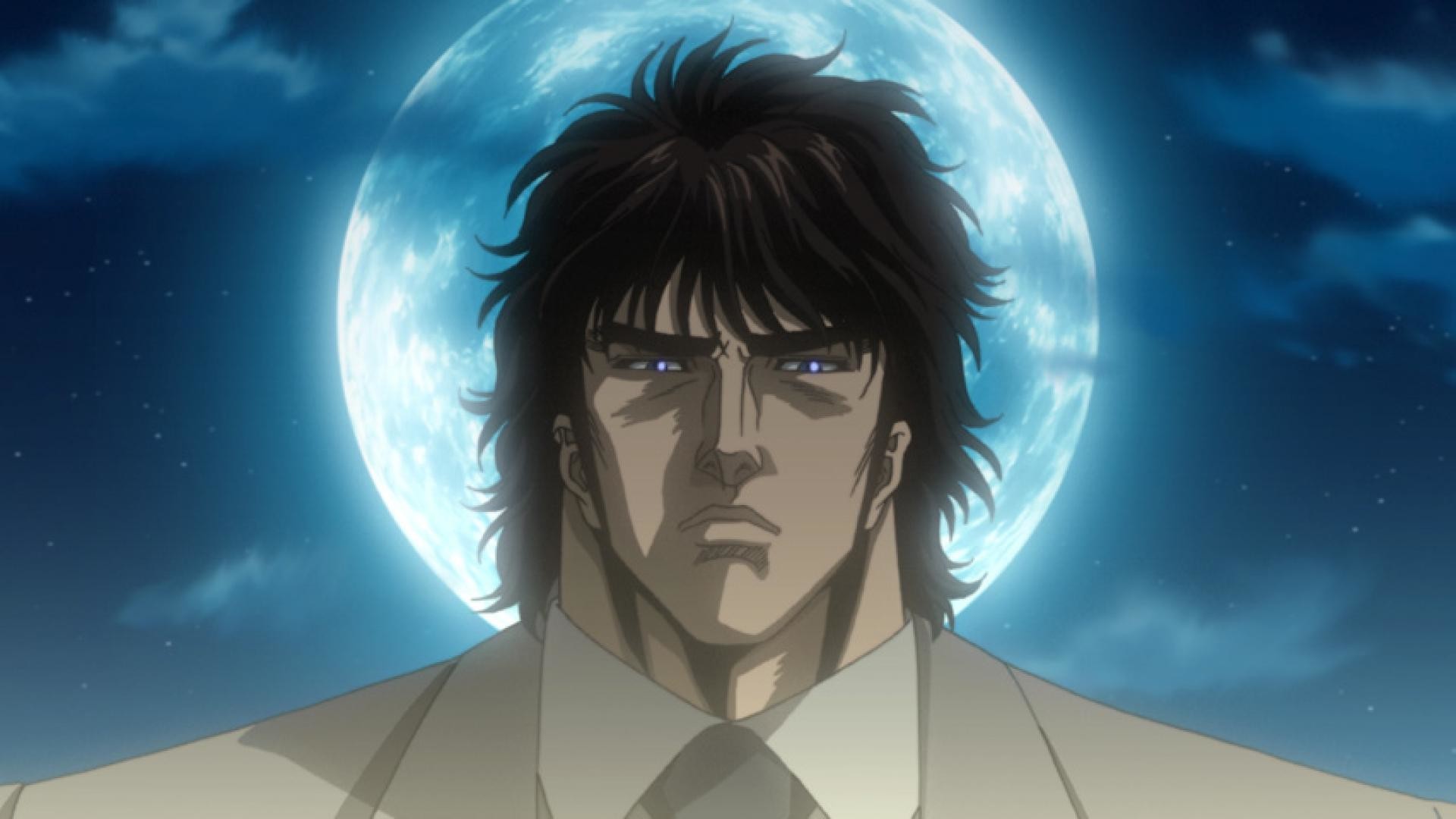 Kenshiro, Ken il guerriero, Luna piena, Notte, Full HD 1080p, sfondo desktop
