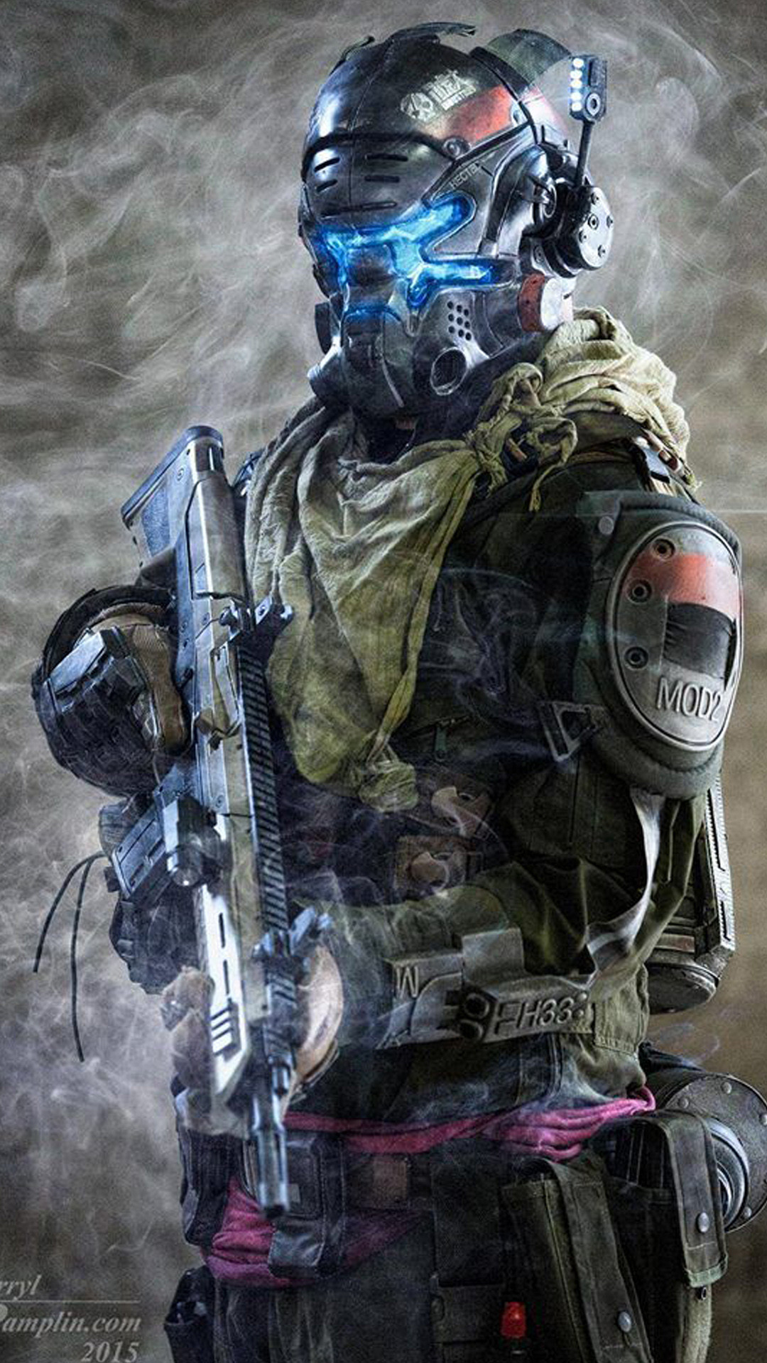 Titanfall 2, Pilota, Soldato futuristico, Casco, 1080x1920, schermata di blocco iPhone