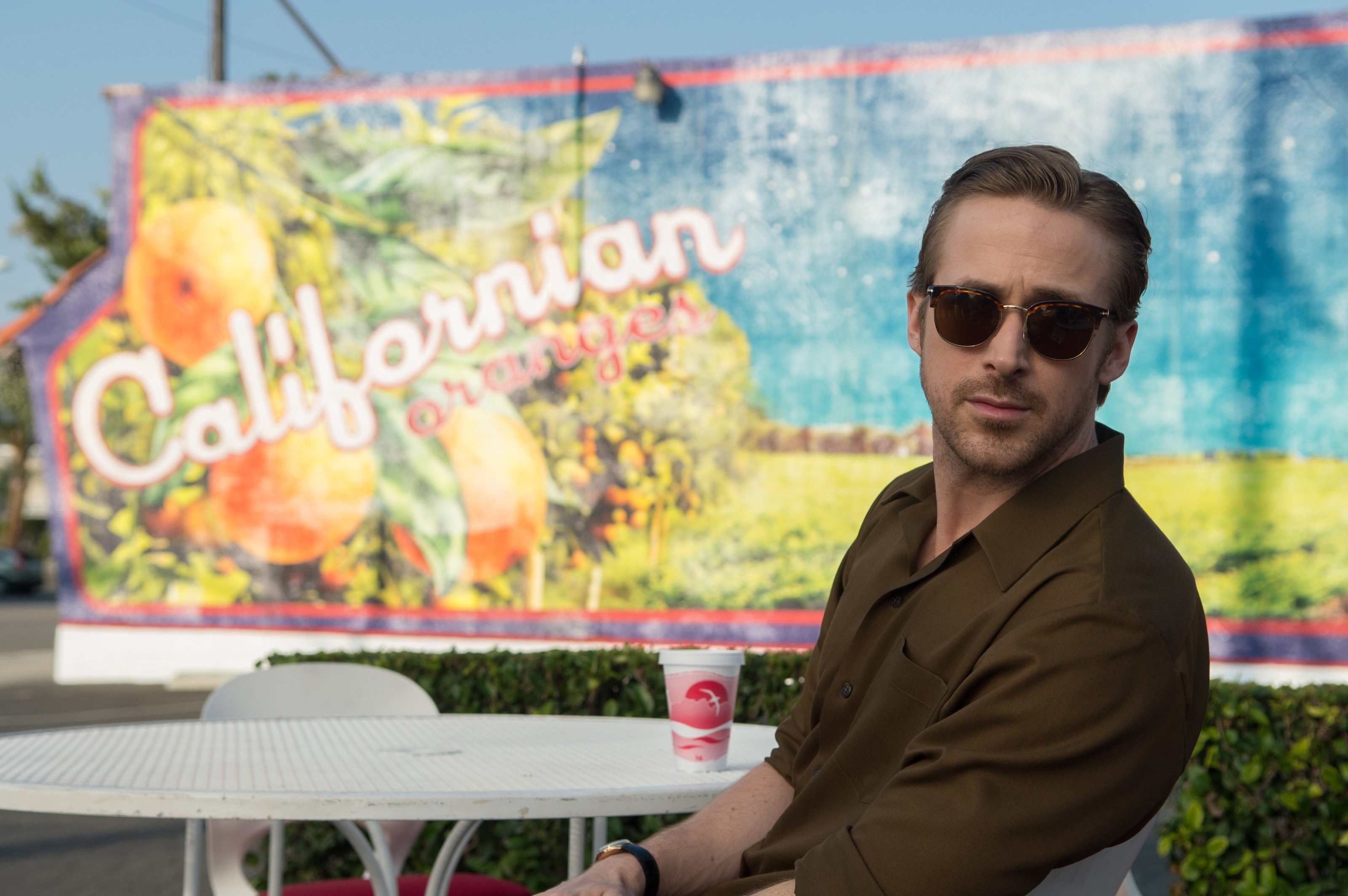 Ryan Gosling, La La Land, Occhiali da sole, Murale Californian, 2K, sfondo per portatile
