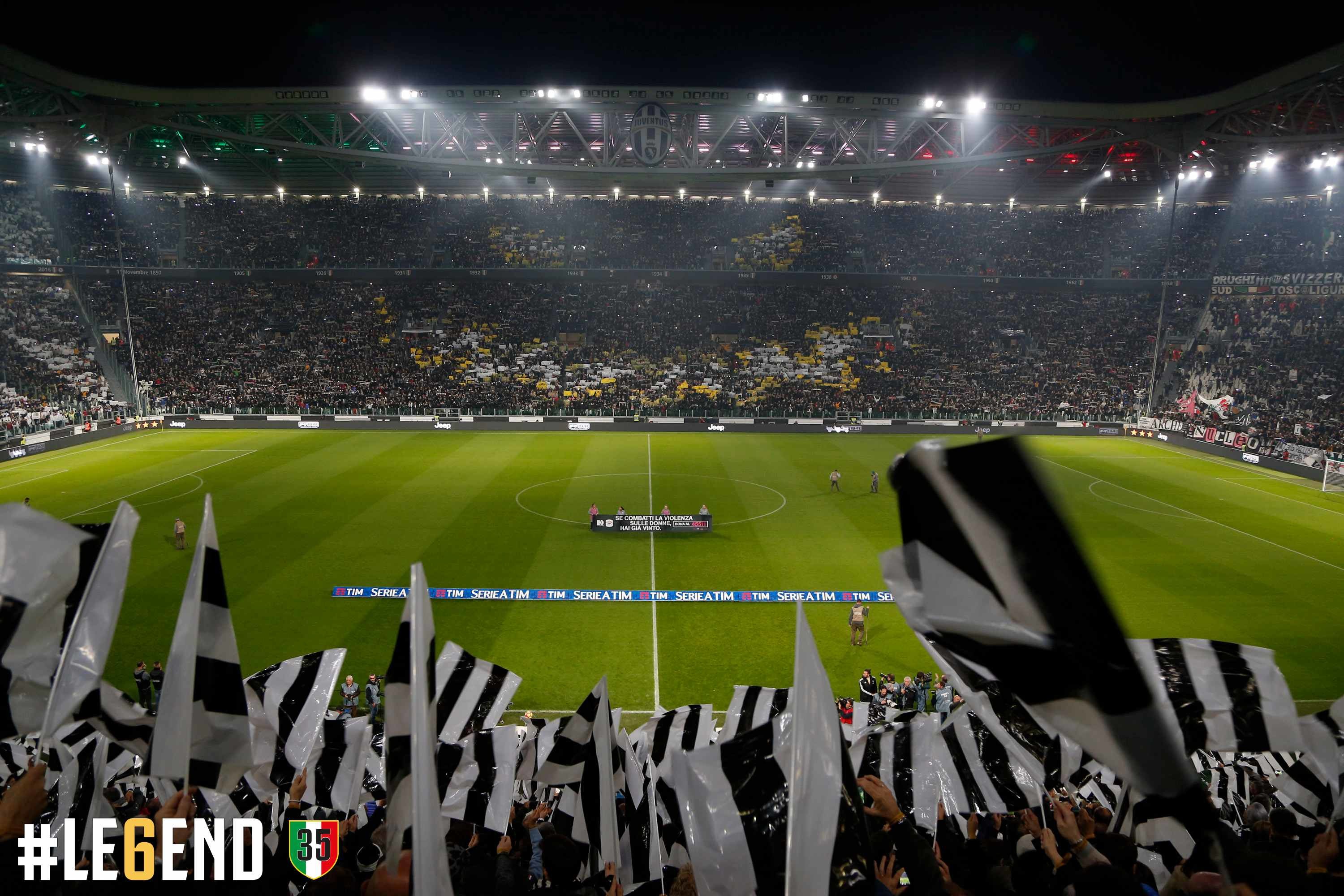 Juventus Stadium, Tifosi, Bandiere, #Legend, 2K, sfondo per portatile