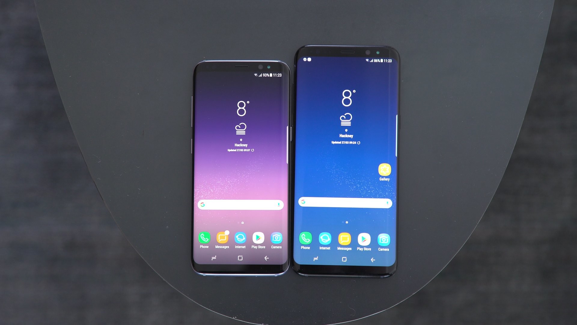 Samsung Galaxy S8, Samsung Galaxy S8+, Smartphone, Orchid Gray, Coral Blue, sfondo Full HD per PC