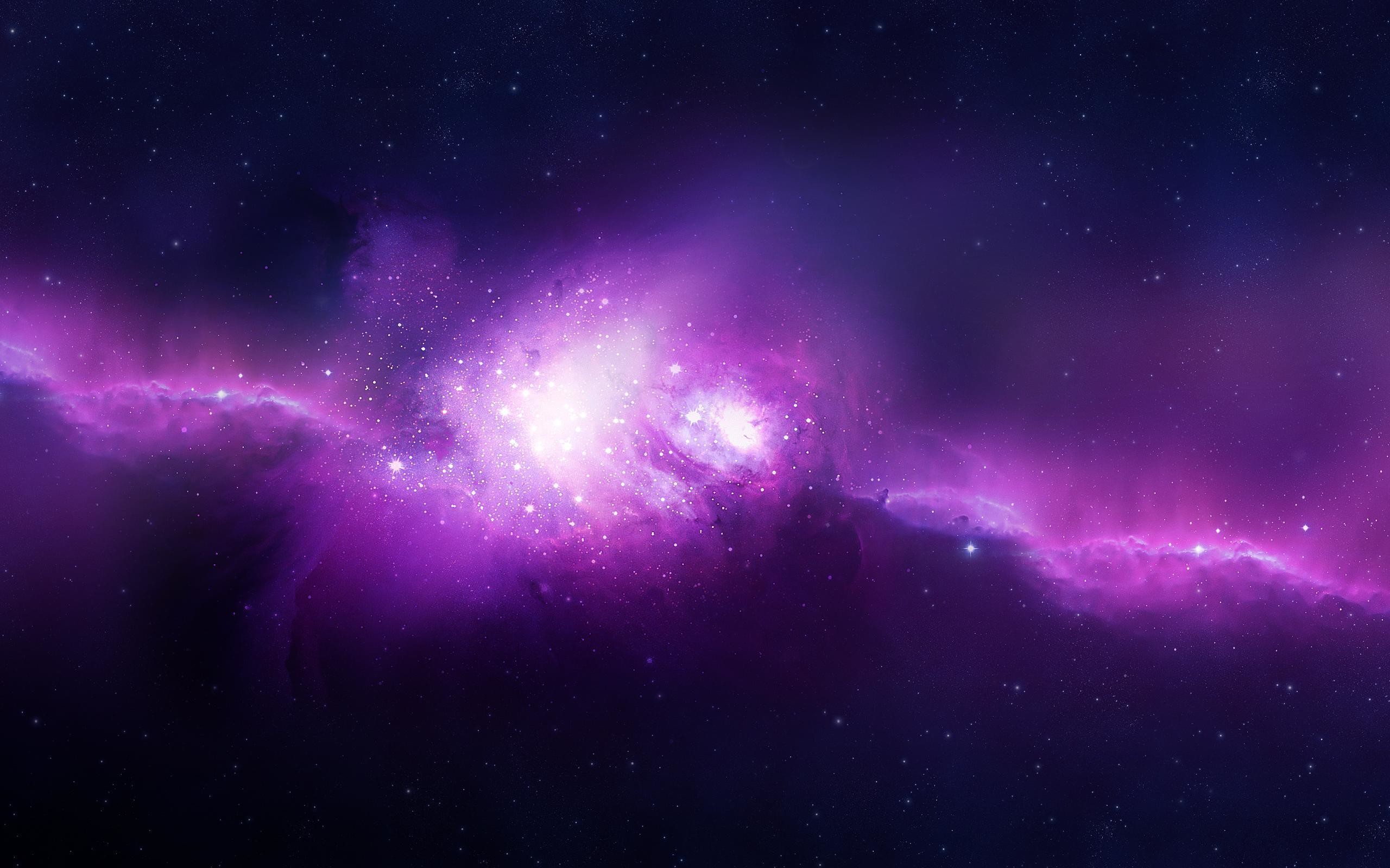 Nebulosa, Viola, Stelle, Spazio profondo, 2K, sfondo per desktop