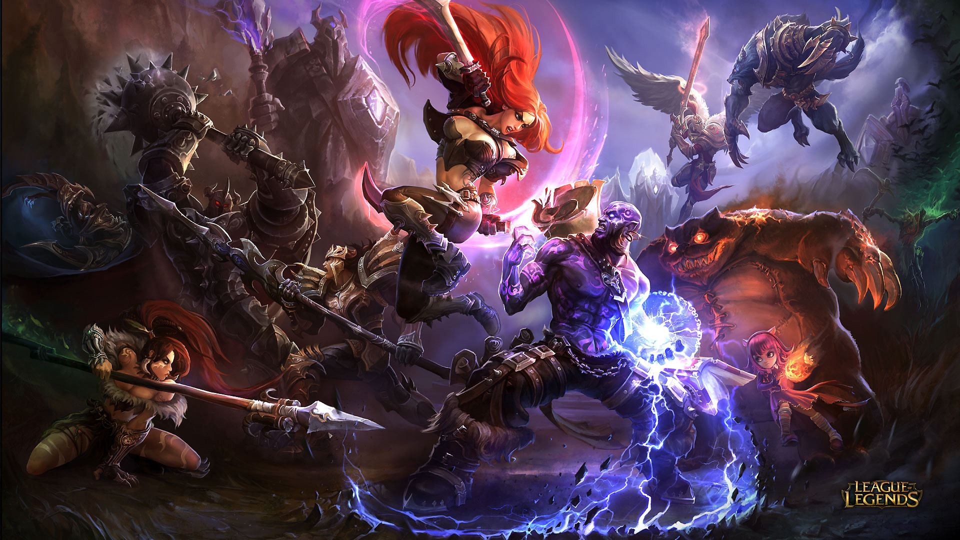Katarina, League of Legends, Campioni, Battaglia, Full HD, sfondo per PC e portatile