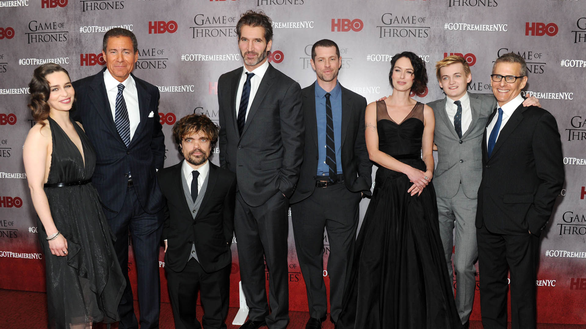 Il Trono di Spade, Emilia Clarke, Peter Dinklage, Lena Headey, Jack Gleeson, Première, sfondo per PC
