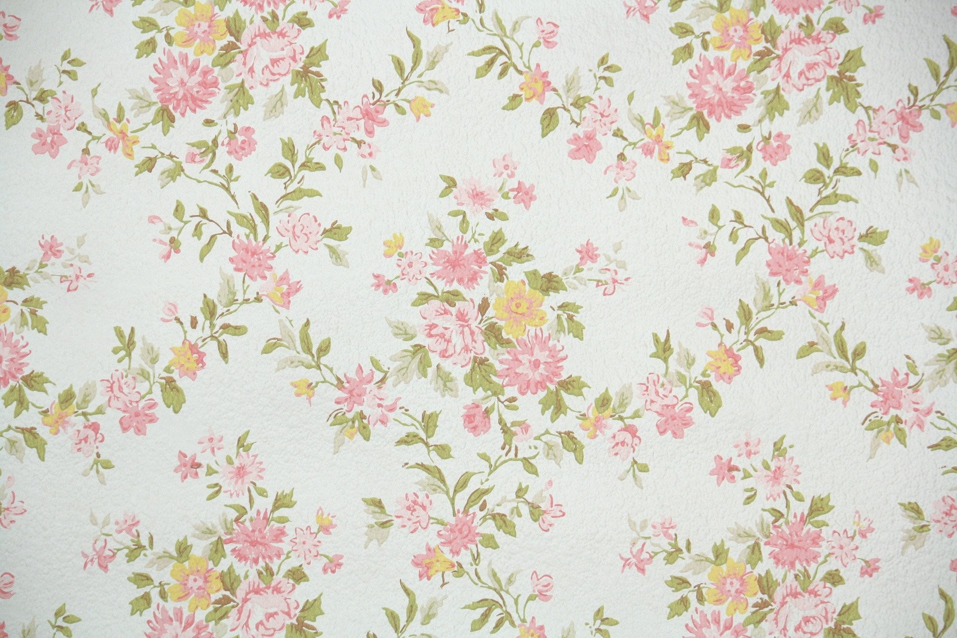 Carta da parati floreale, Rose rosa, Motivo floreale, Shabby chic, sfondo per portatile