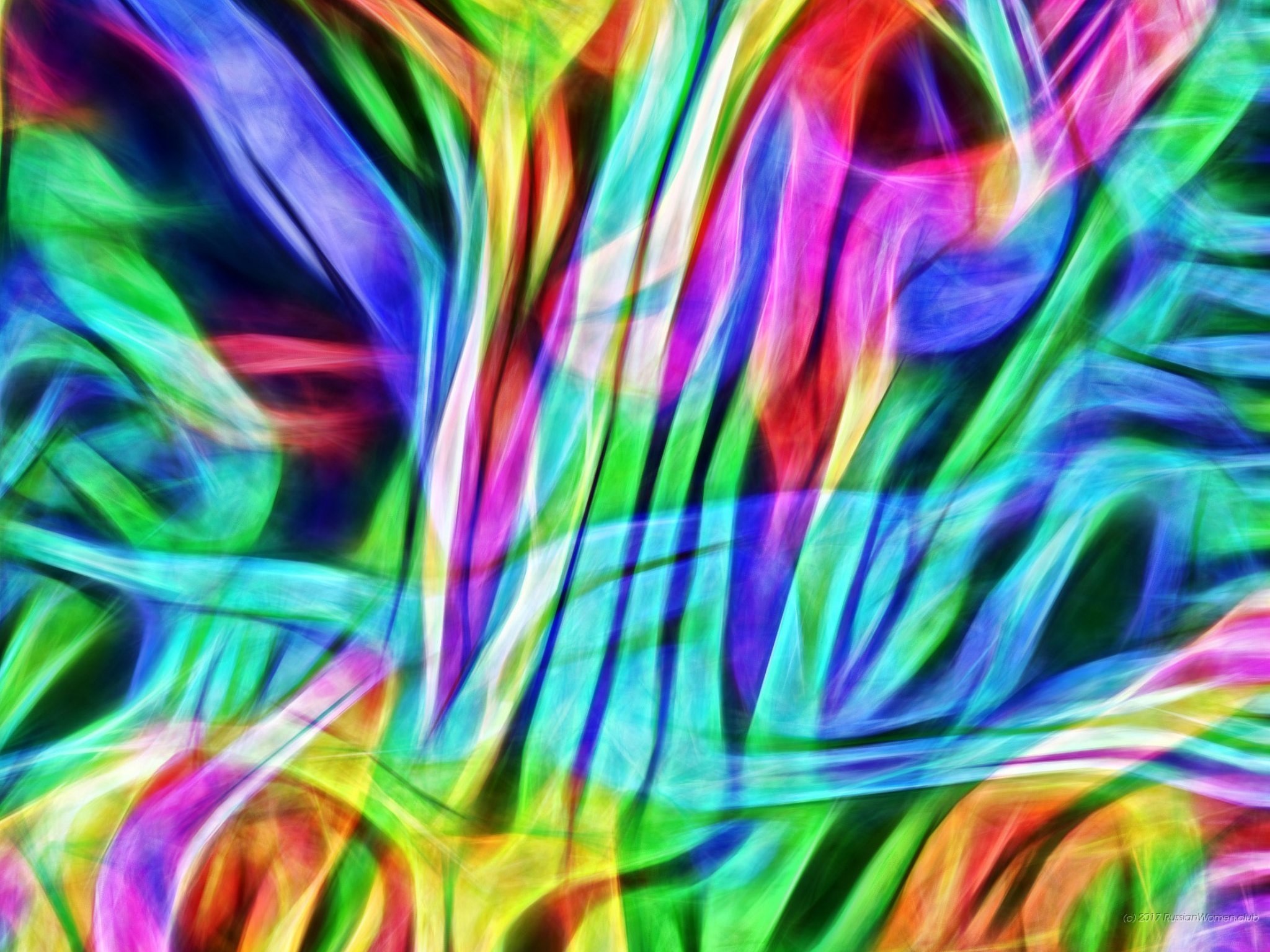 Arte astratta, Neon, Colori vivaci, sfondo cellulare