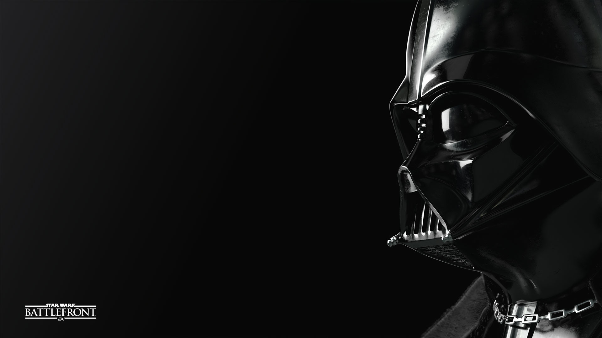 Star Wars Battlefront, Darth Vader, Casco, Sfondo nero, Full HD, wallpaper per portatile