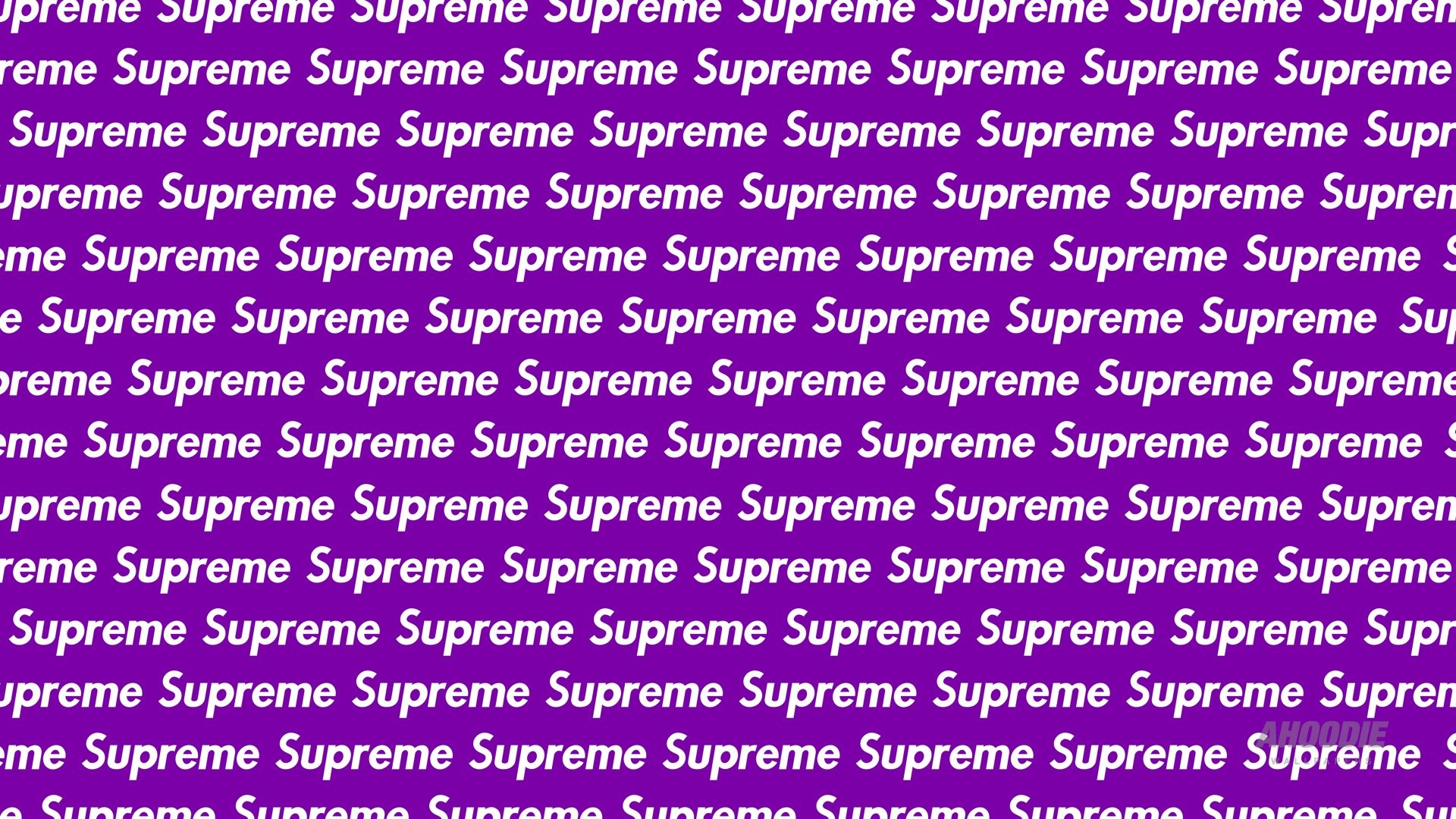 Logo Supreme, Pattern, Viola, 1920x1080, immagine di sfondo