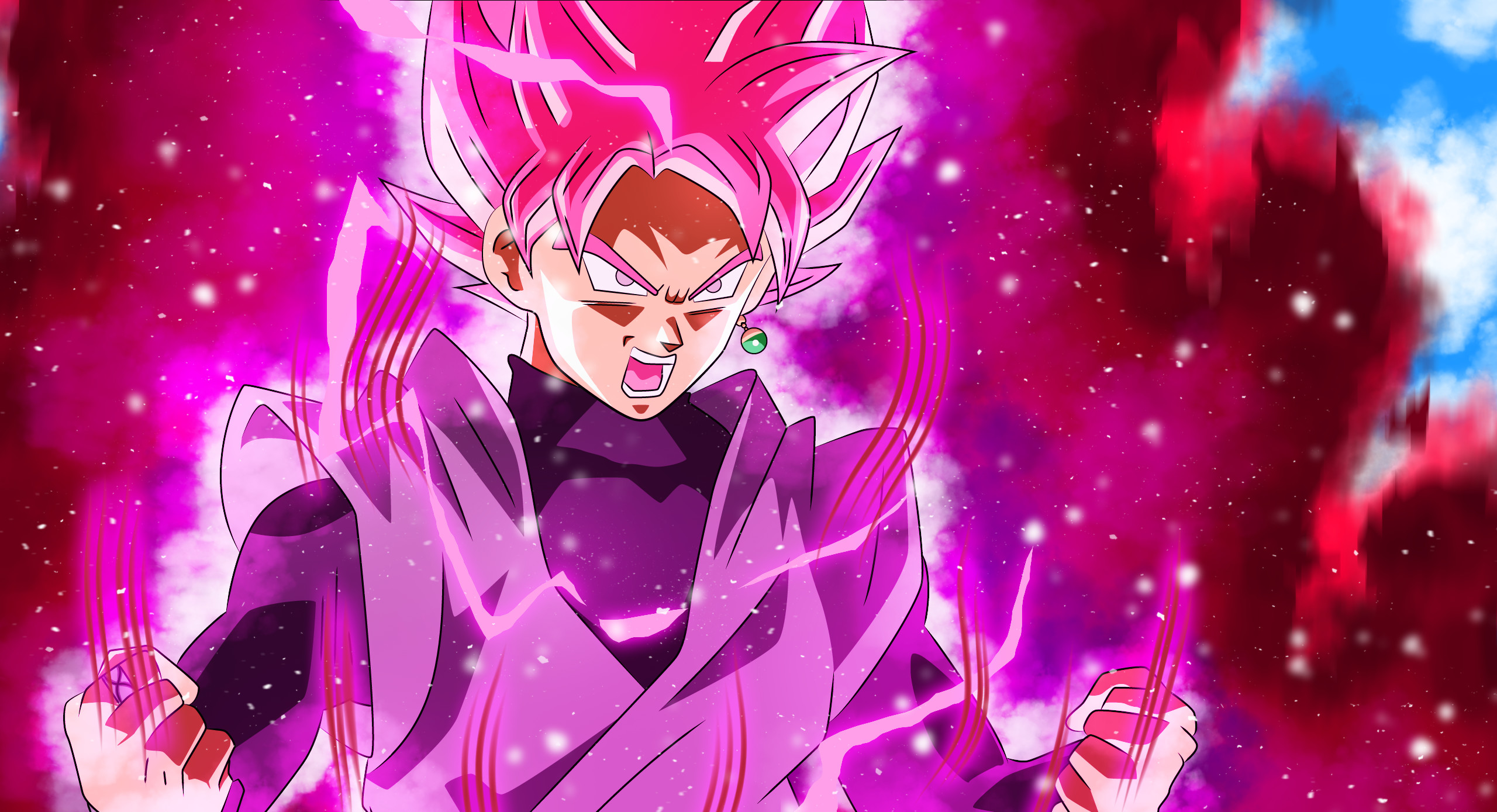 Goku Black, Super Saiyan Rosé, Dragon Ball Super, 2K, sfondo Windows 11