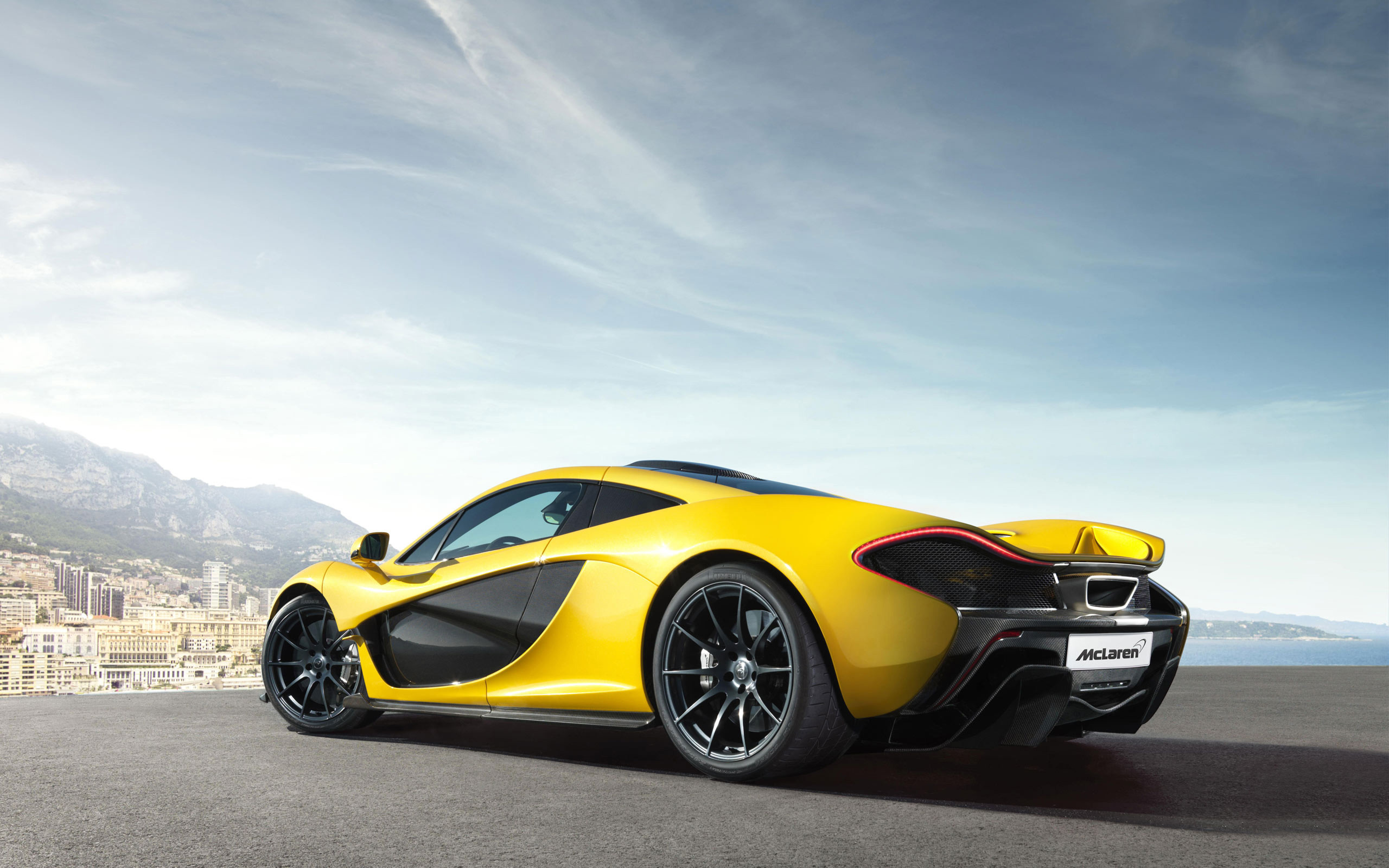 McLaren P1, Giallo, Monaco, Costa, 16:10 2K, sfondo widescreen