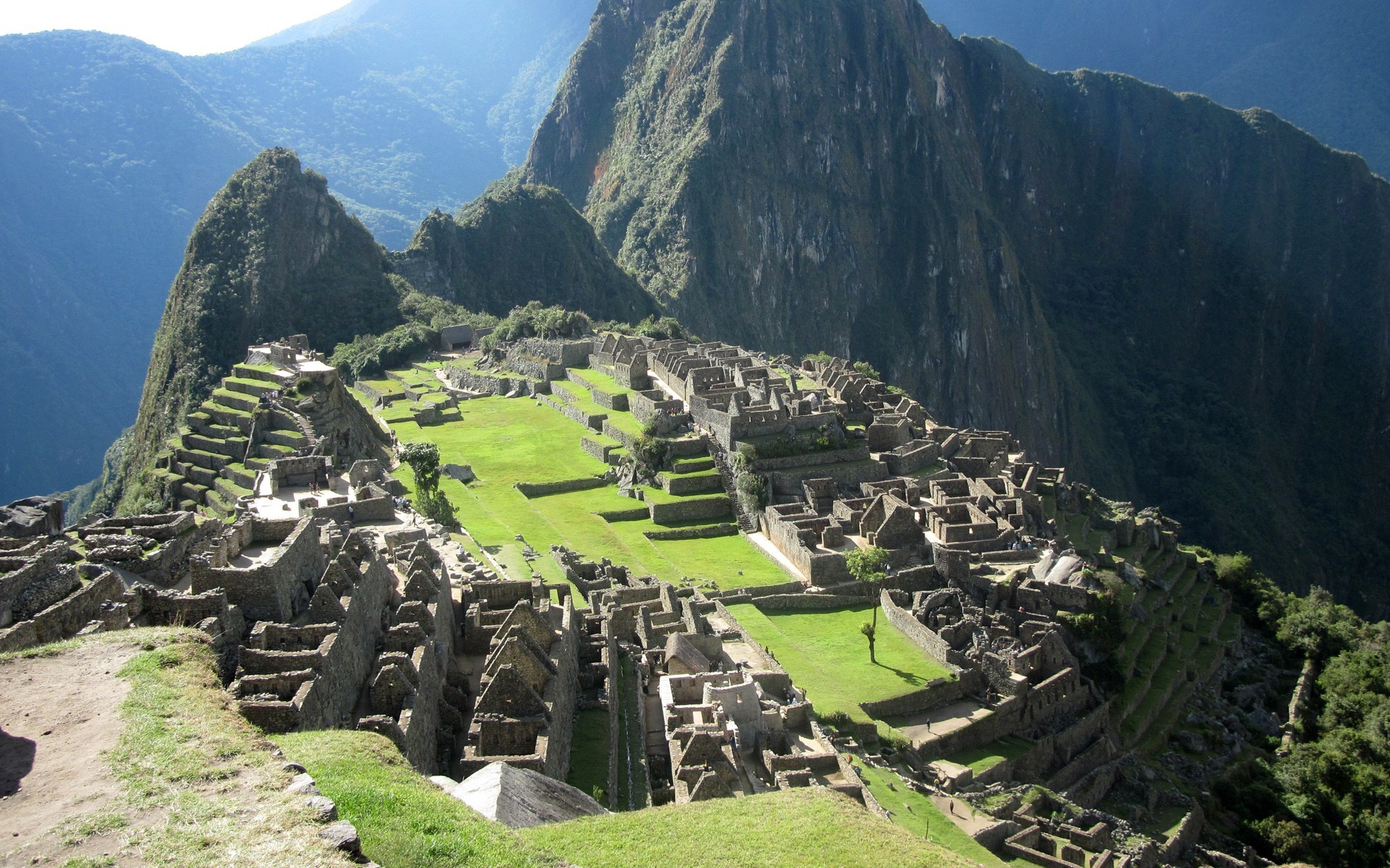 Machu Picchu, Huayna Picchu, Perù, Piazza principale, 1920x1200, sfondo MacBook Pro
