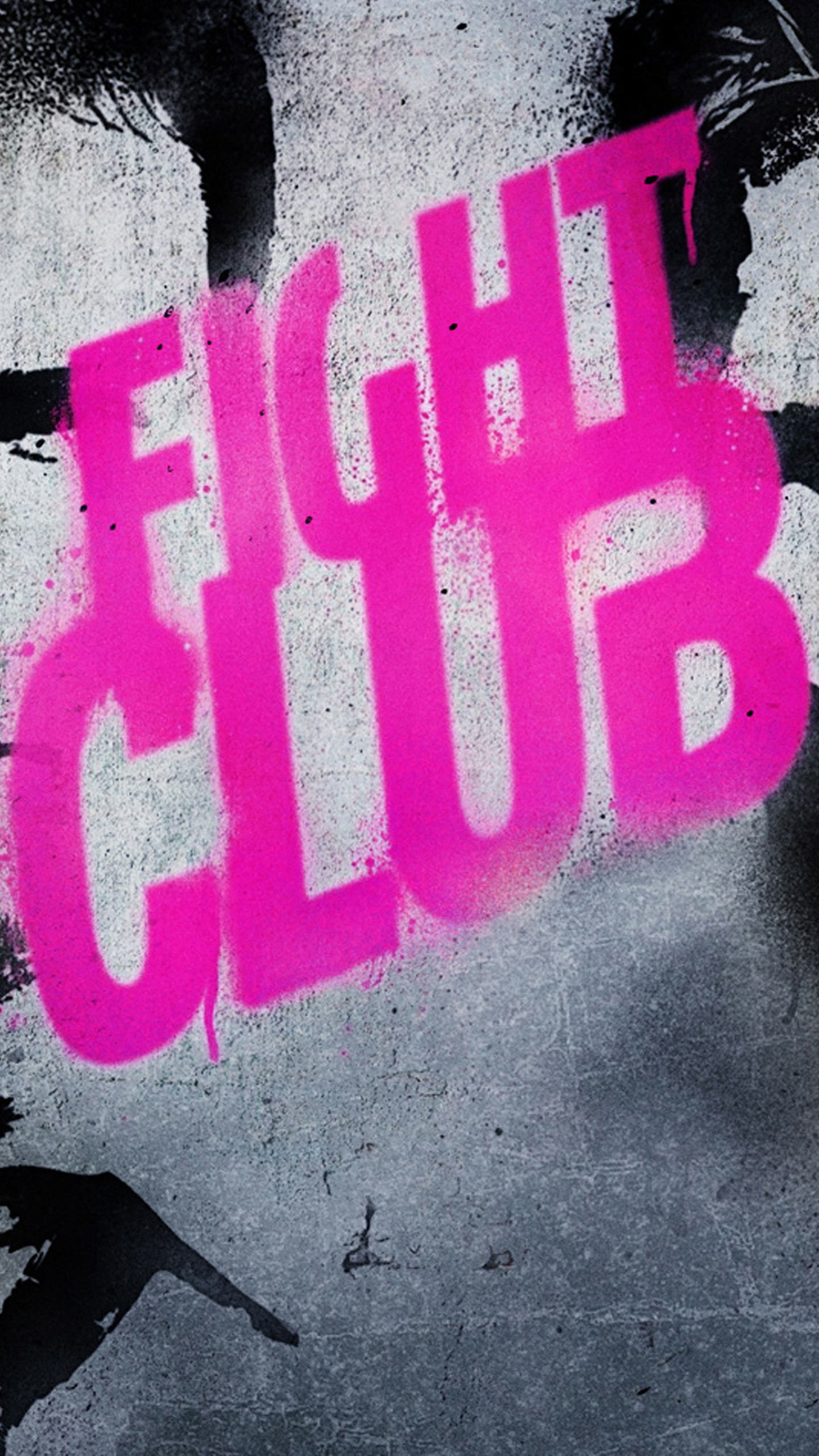 Fight Club, Logo rosa, Poster, QHD+, sfondo per iPhone e Android