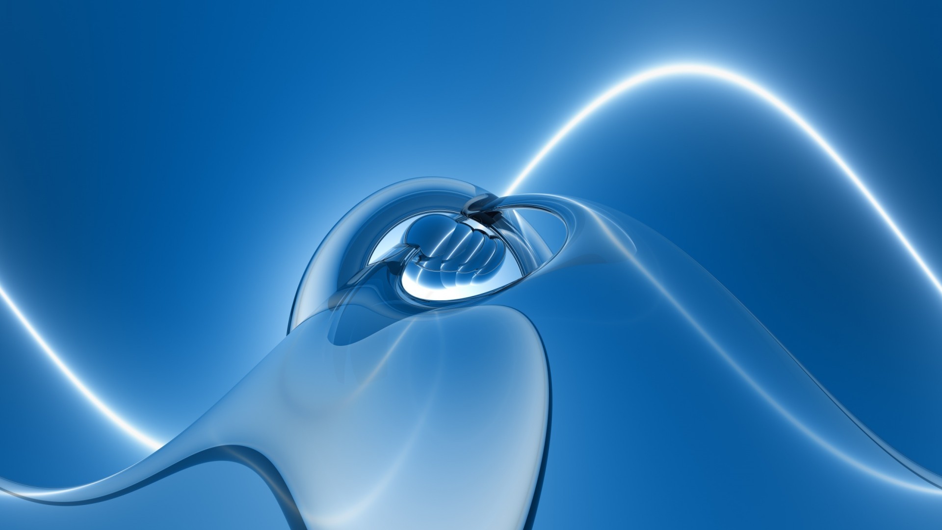 Astratto 3D, Curve, Blu, Full HD 1080p, sfondo desktop