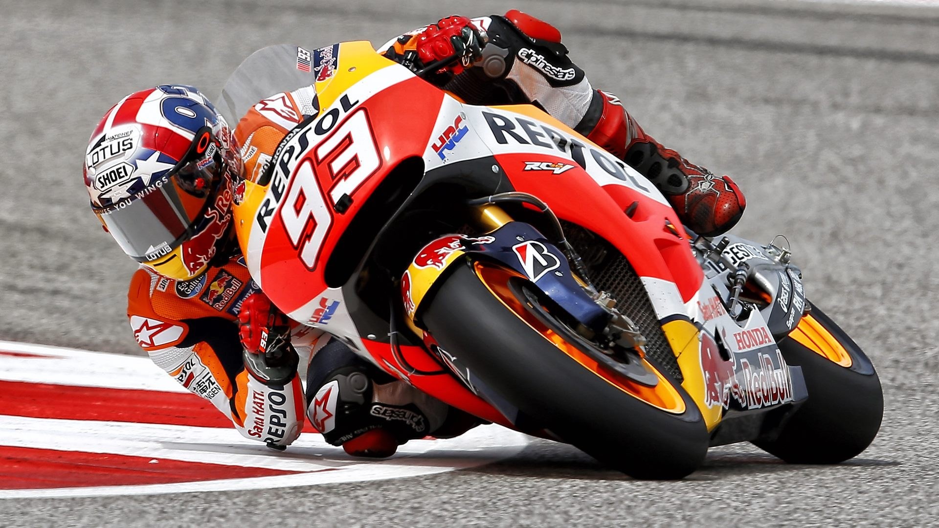 Marc Márquez, Honda RC213V, Repsol Honda, MotoGP, 93, Full HD, wallpaper per portatile