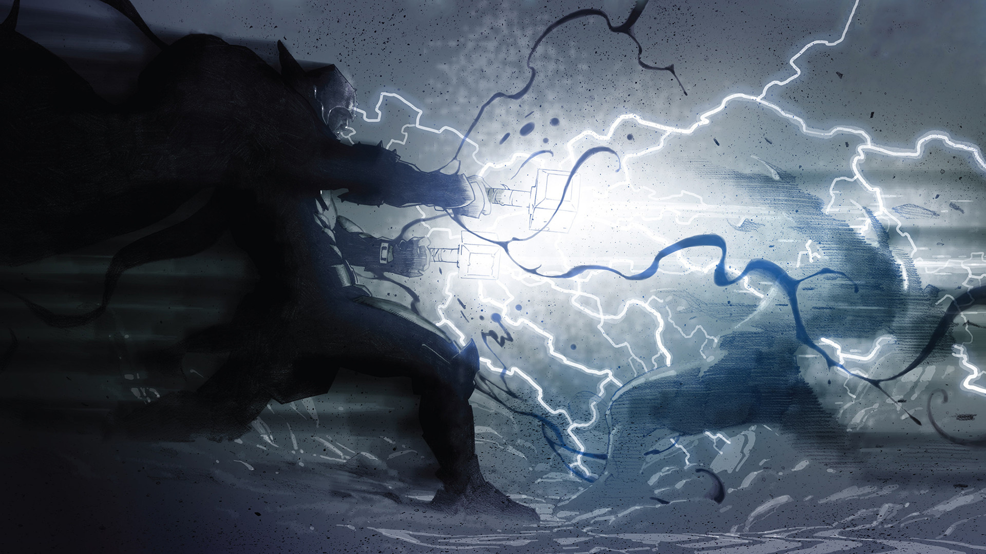 Marvel, Fulmini, Arte astratta, Full HD, sfondo per PC