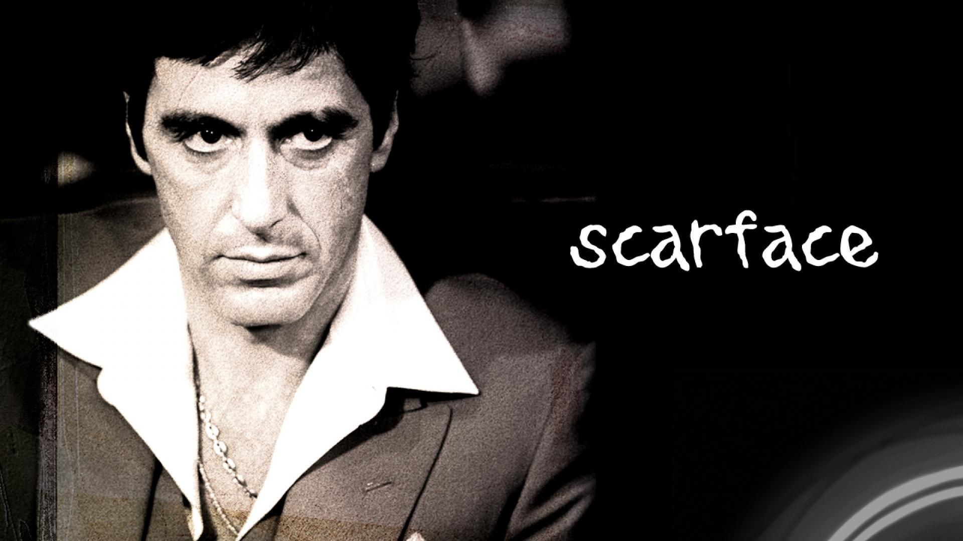 Al Pacino, Tony Montana, Scarface, Bianco e nero, Ritratto, 1920x1080, sfondo per PC