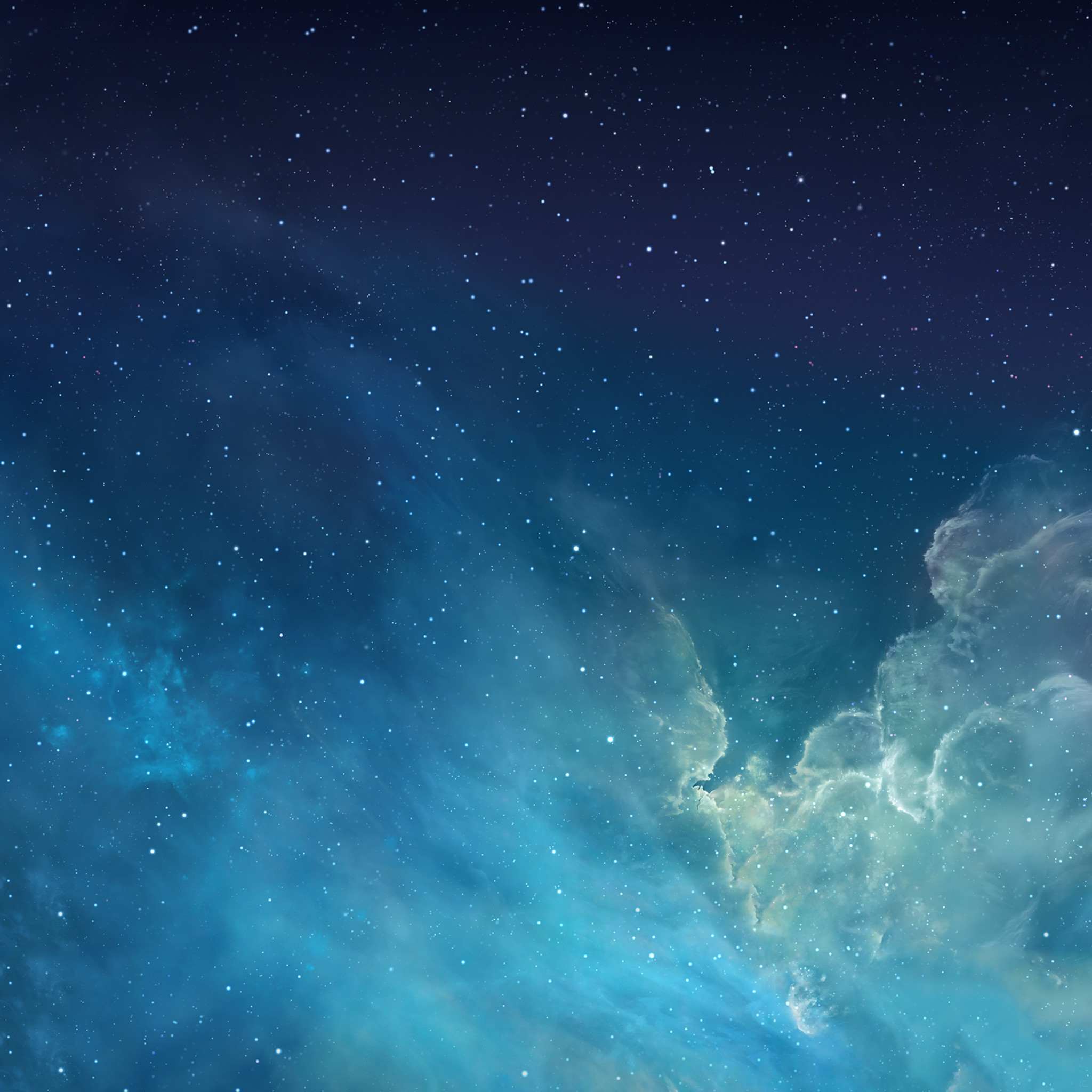 iOS 7, Nebulosa, Nuvole, Blu, Full HD, wallpaper per tablet