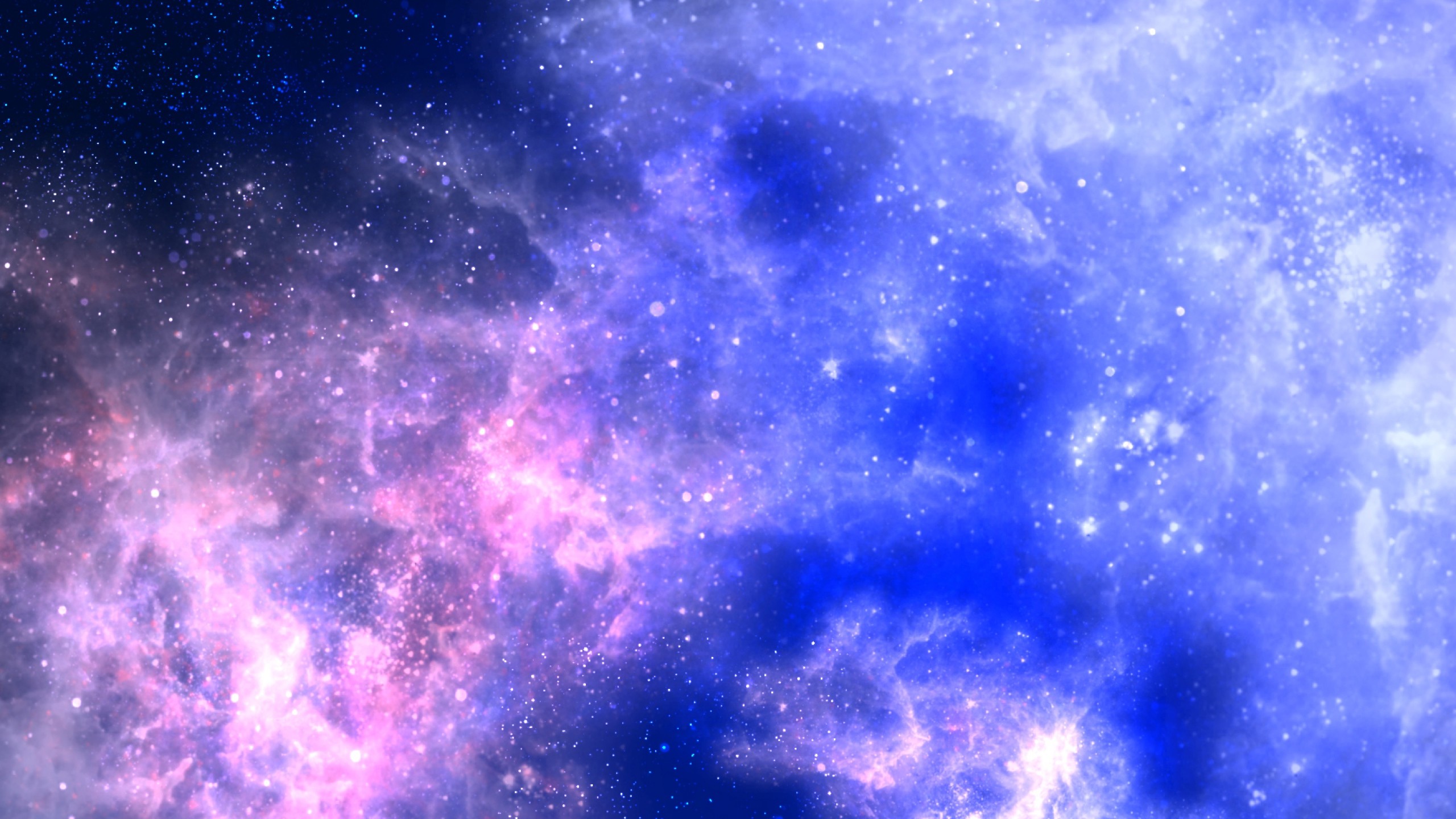 Nebulosa, Spazio, Stelle, Blu e viola, 2K, sfondo Windows 11