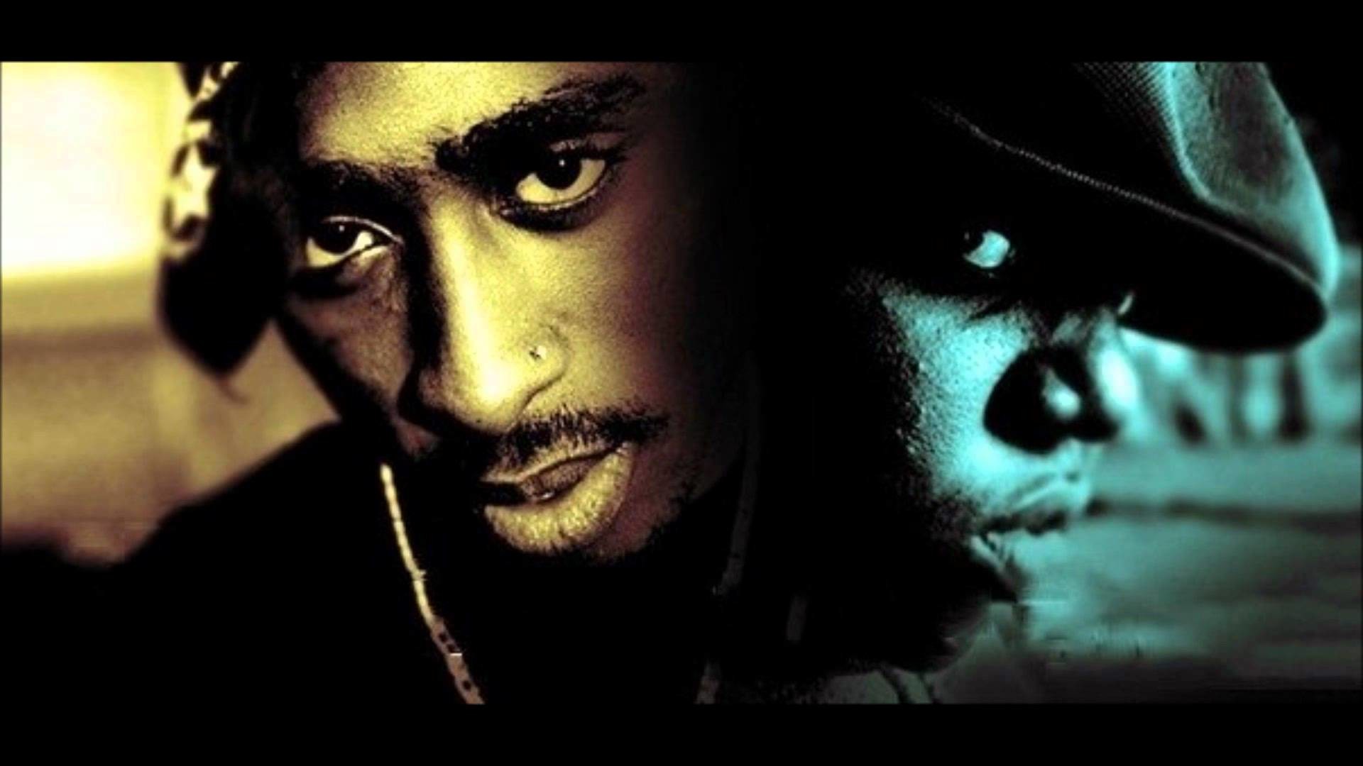 Tupac Shakur, Primo piano, Toni seppia, Full HD, sfondo per PC e portatile