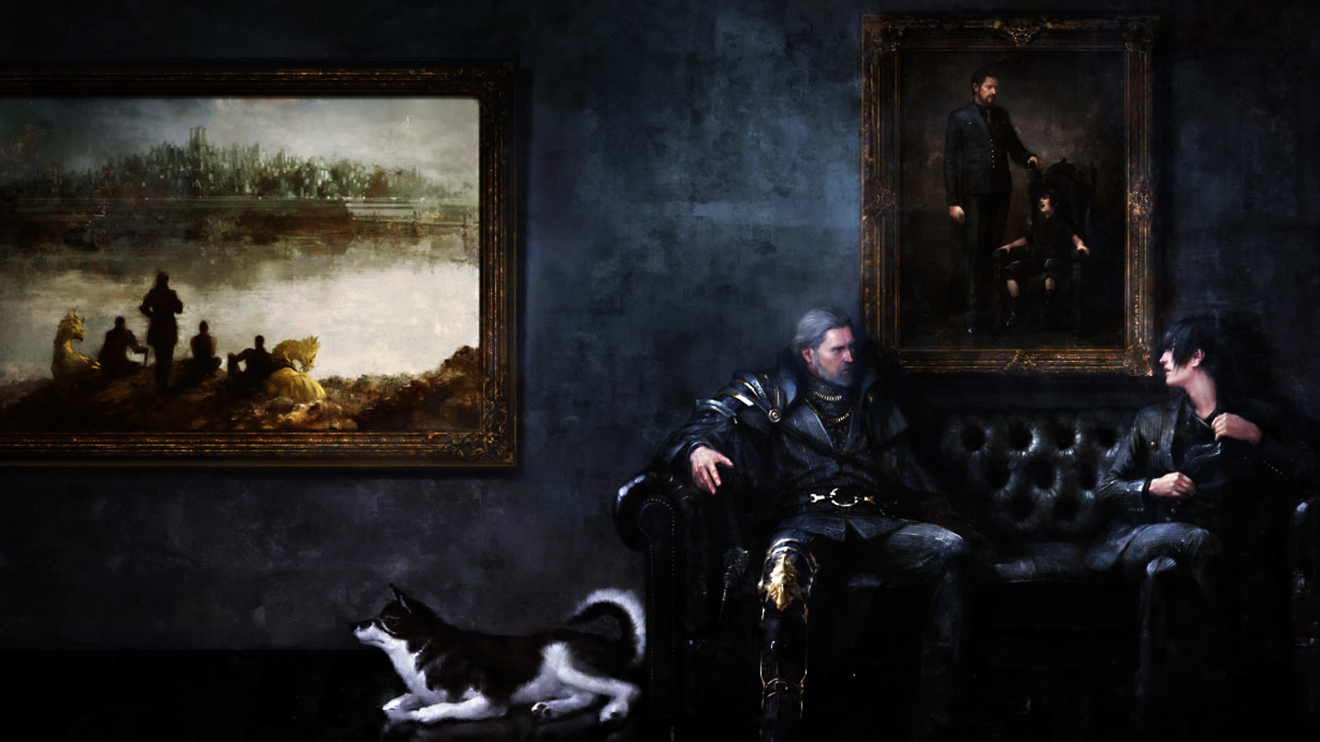 Regis Lucis Caelum, Noctis Lucis Caelum, Final Fantasy XV, Dipinti, Divano, sfondo 1920x1080 per PC