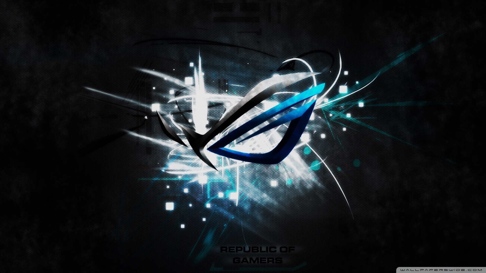 ASUS ROG, Republic of Gamers, Logo, Schegge luminose, Full HD 1080p, sfondo desktop