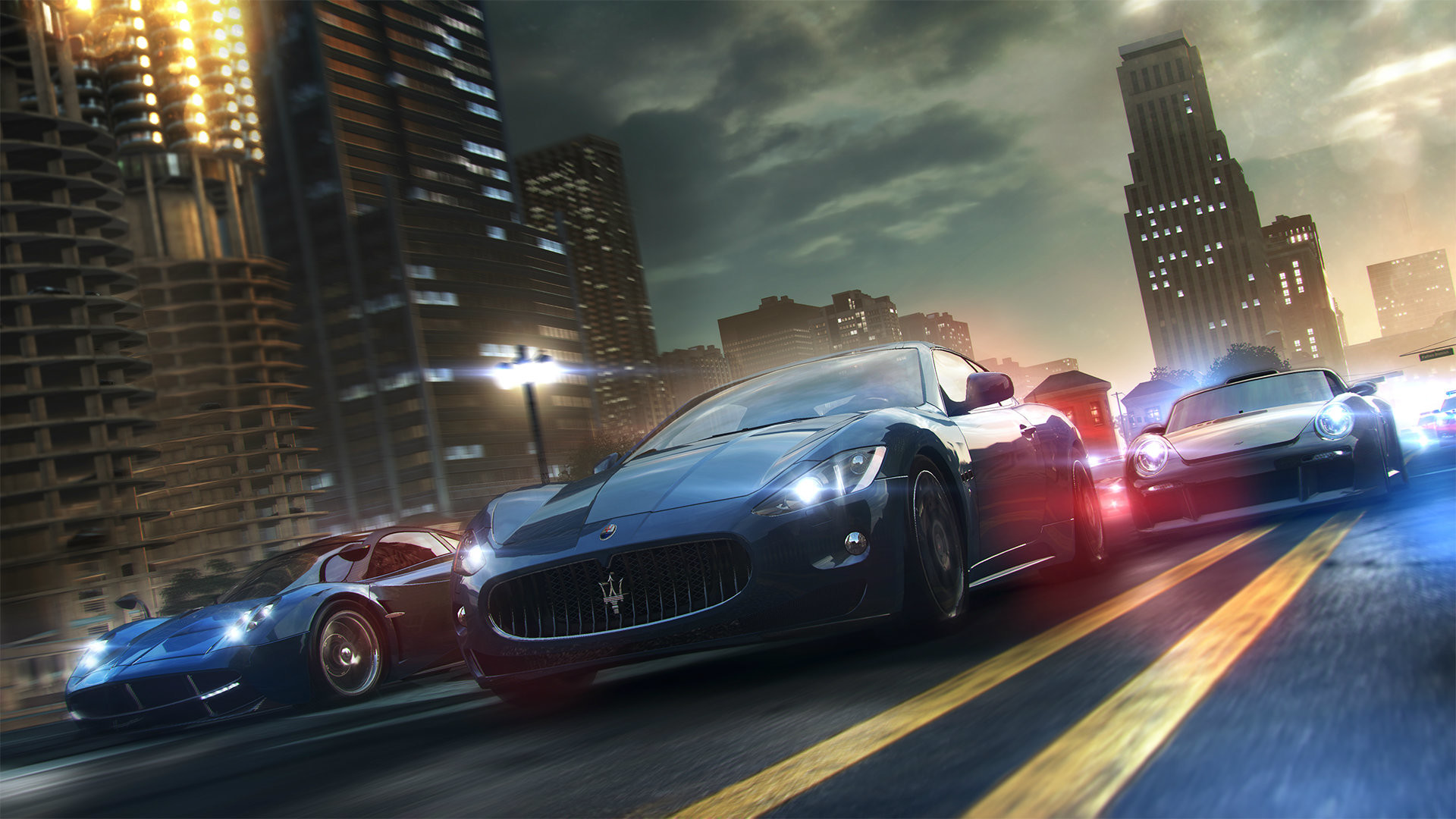 Need for Speed: The Run, Maserati GranTurismo, Inseguimento, Città, sfondo per portatile