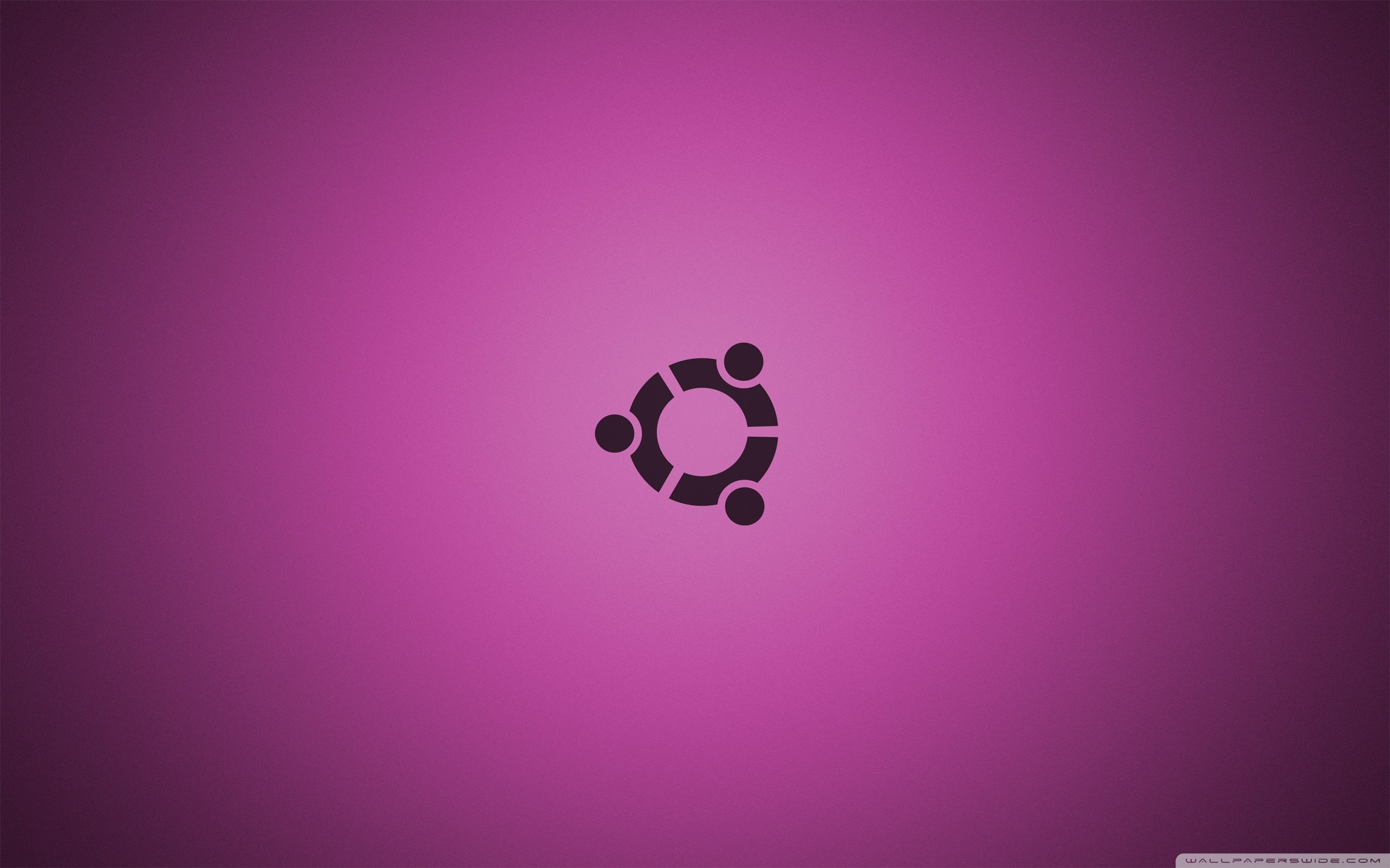 Logo Ubuntu, Magenta, Minimalista, 2K 1600p, sfondo desktop