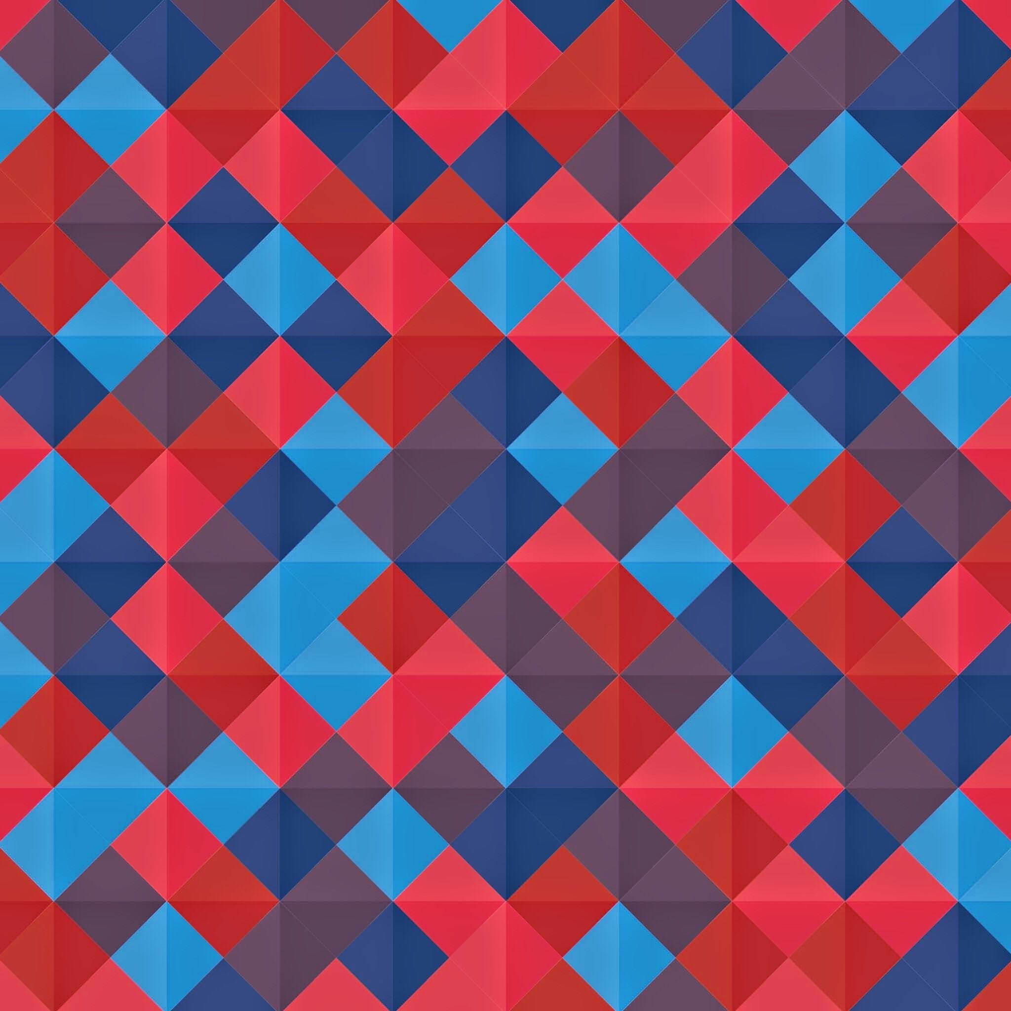 Rombi, Motivo geometrico, Rosso e blu, Full HD, schermata di blocco iPad