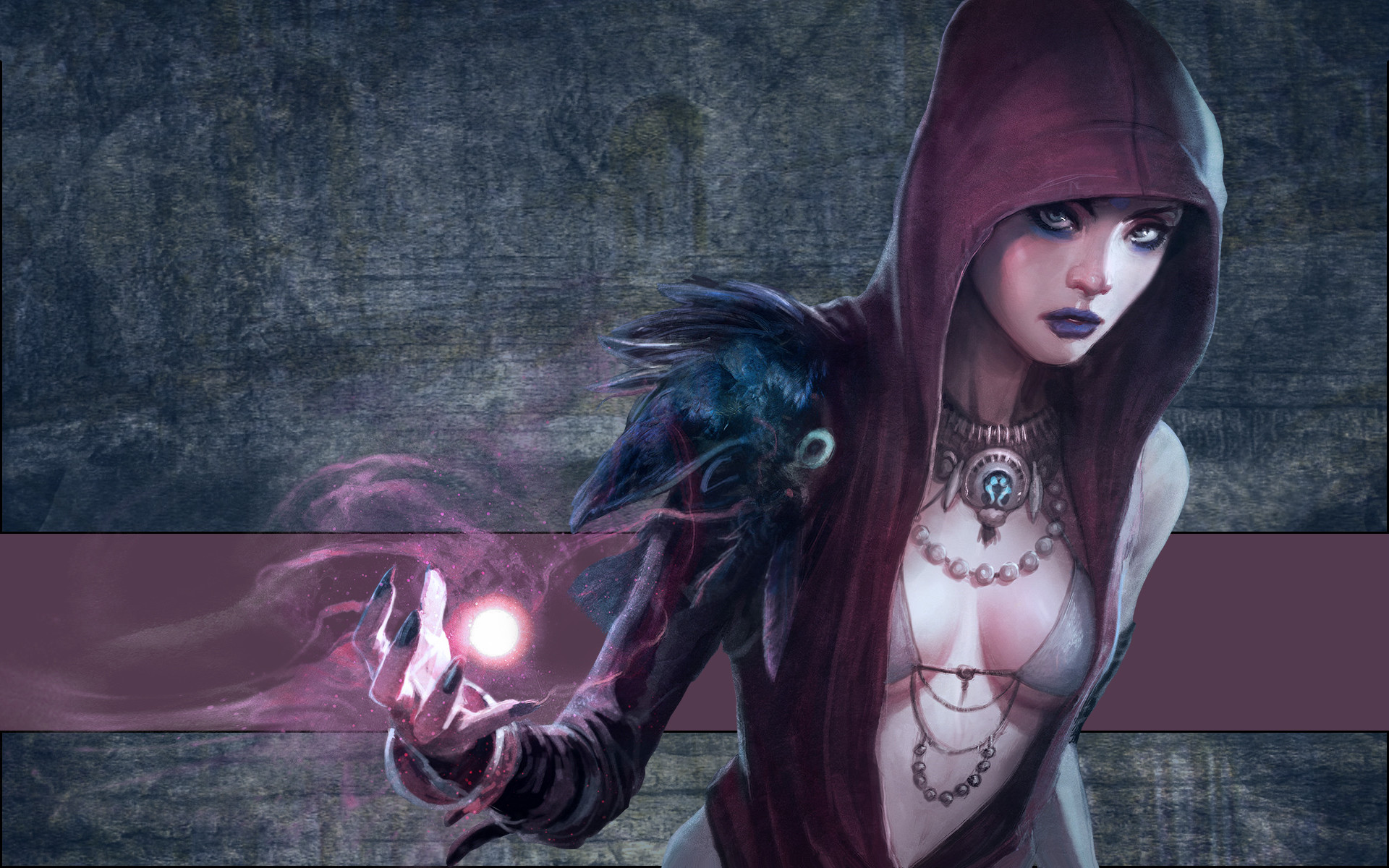 Morrigan, Dragon Age: Origins, Strega, Cappuccio, Magia, 16:10 Full HD, sfondo widescreen
