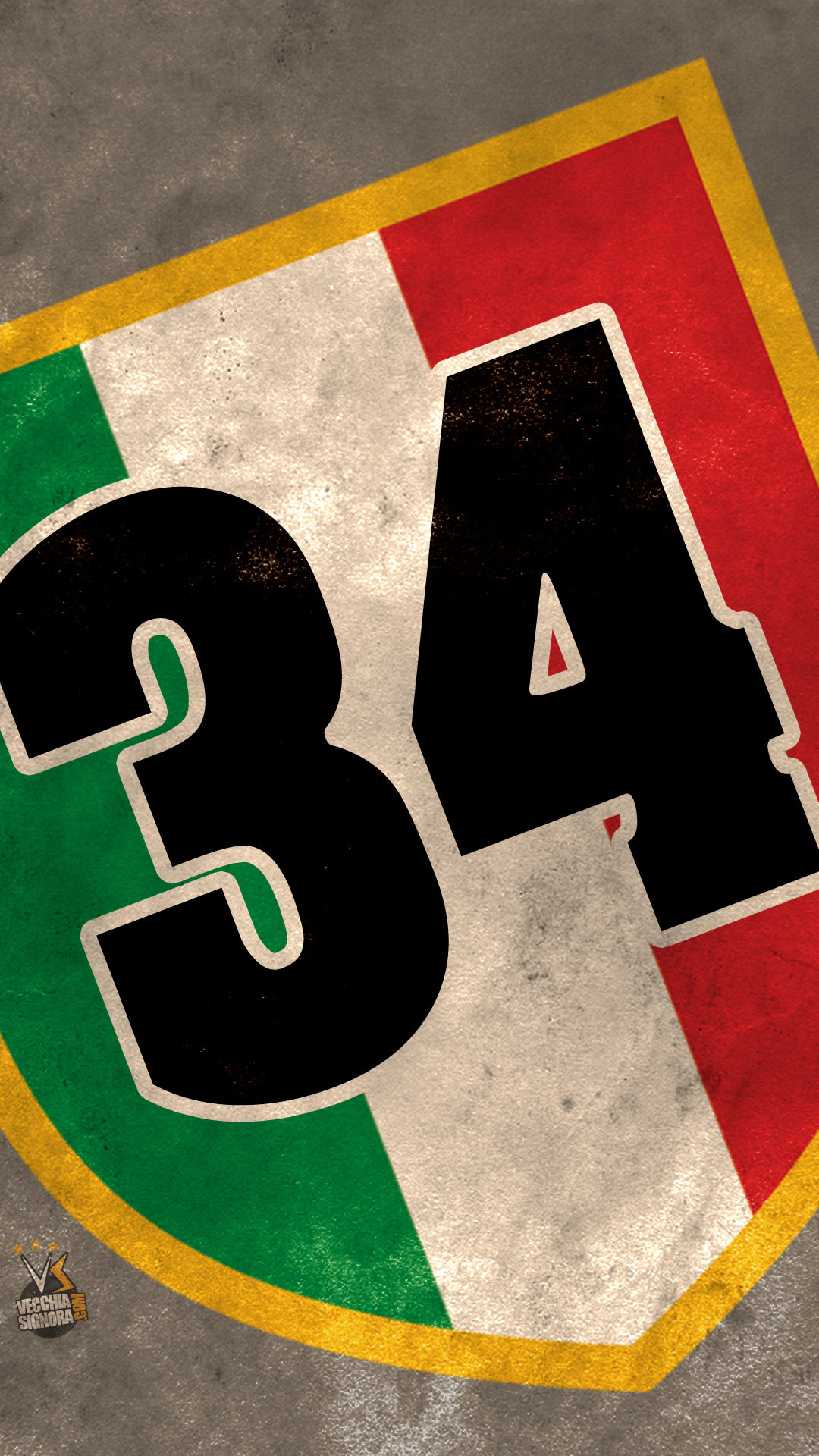 Juventus, Scudetto 34, Tricolore, Grunge, Full HD, wallpaper per smartphone