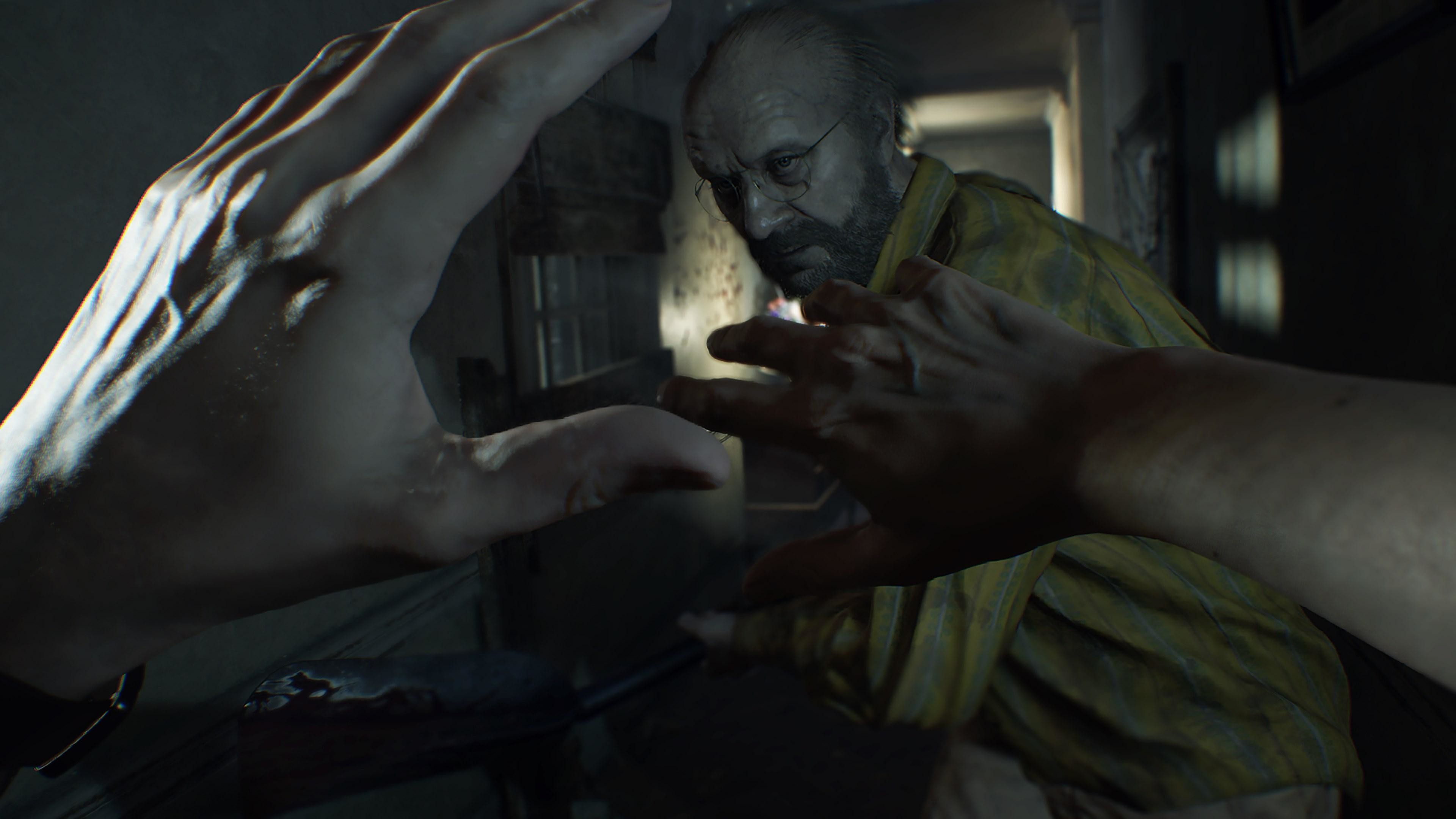 Resident Evil 7: Biohazard, Jack Baker, Prima persona, Mani, Horror, wallpaper per portatile