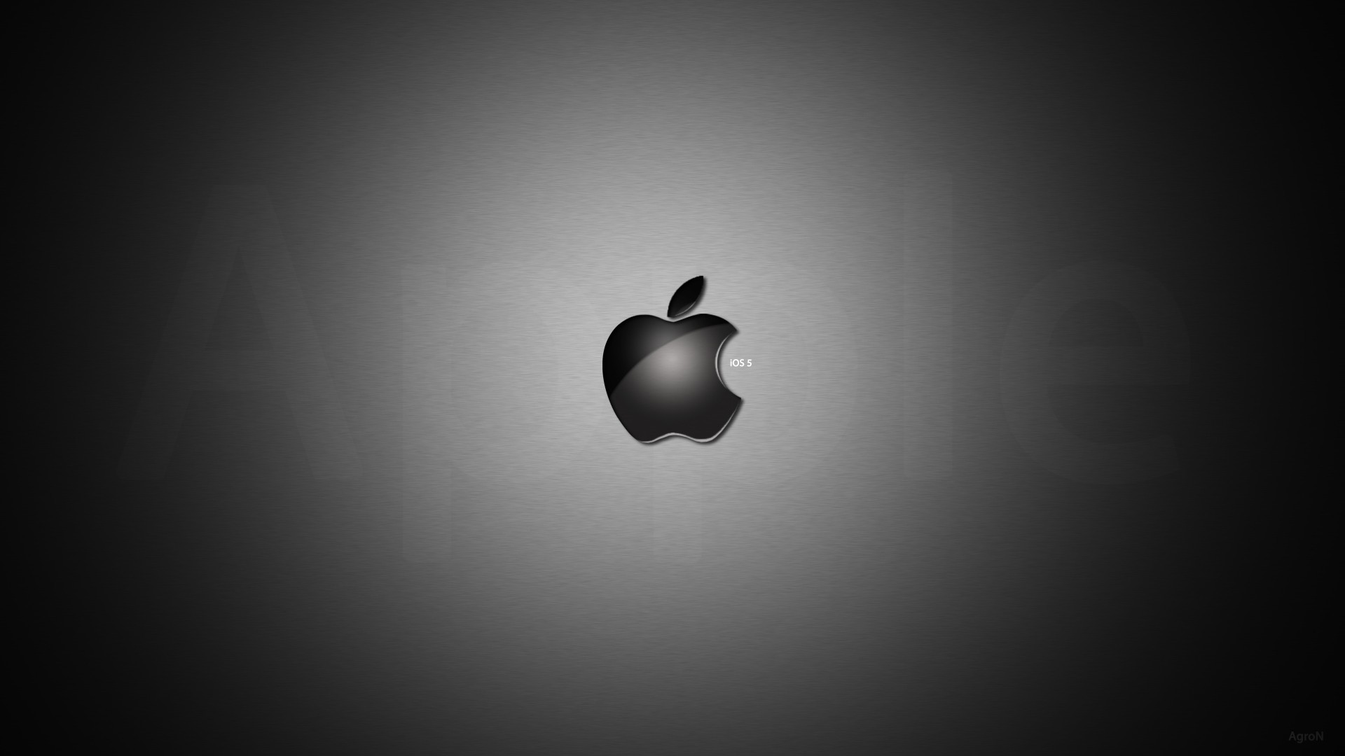 Logo Apple, Grigio, Minimalista, sfondo per PC
