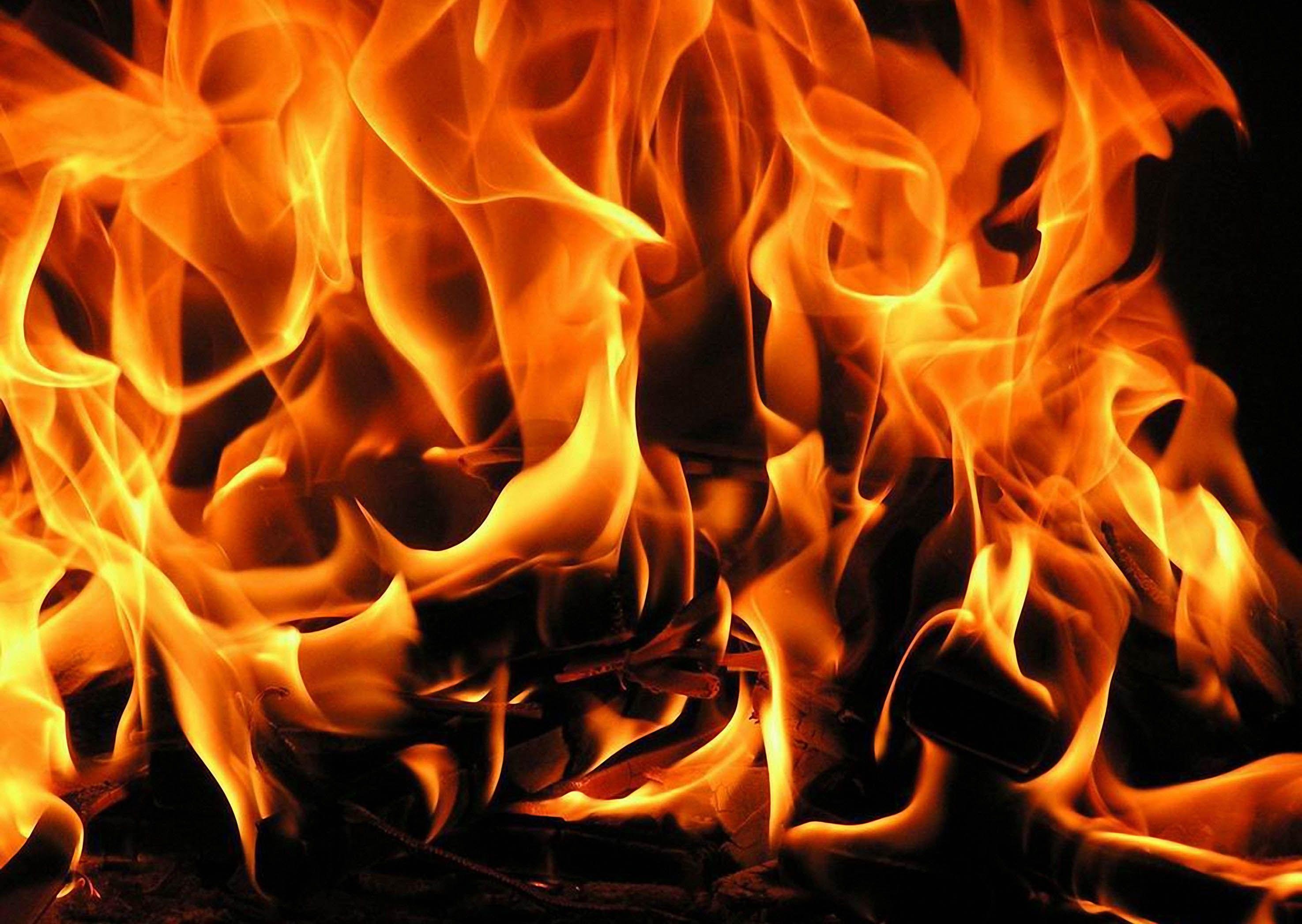 Fiamme, Incendio, Sfondo nero, 2K, wallpaper per PC