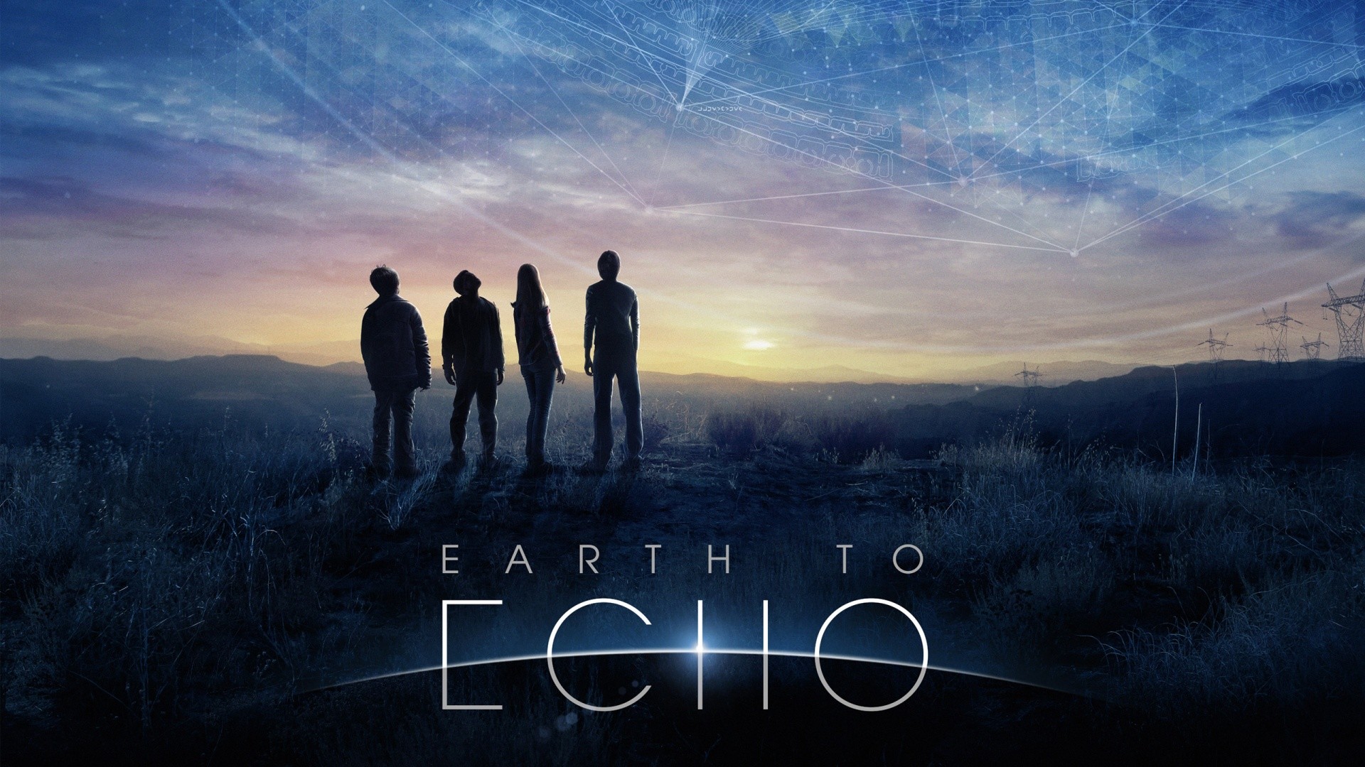 Earth to Echo, Silhouette, Tramonto, Ragazzi, Full HD, wallpaper desktop