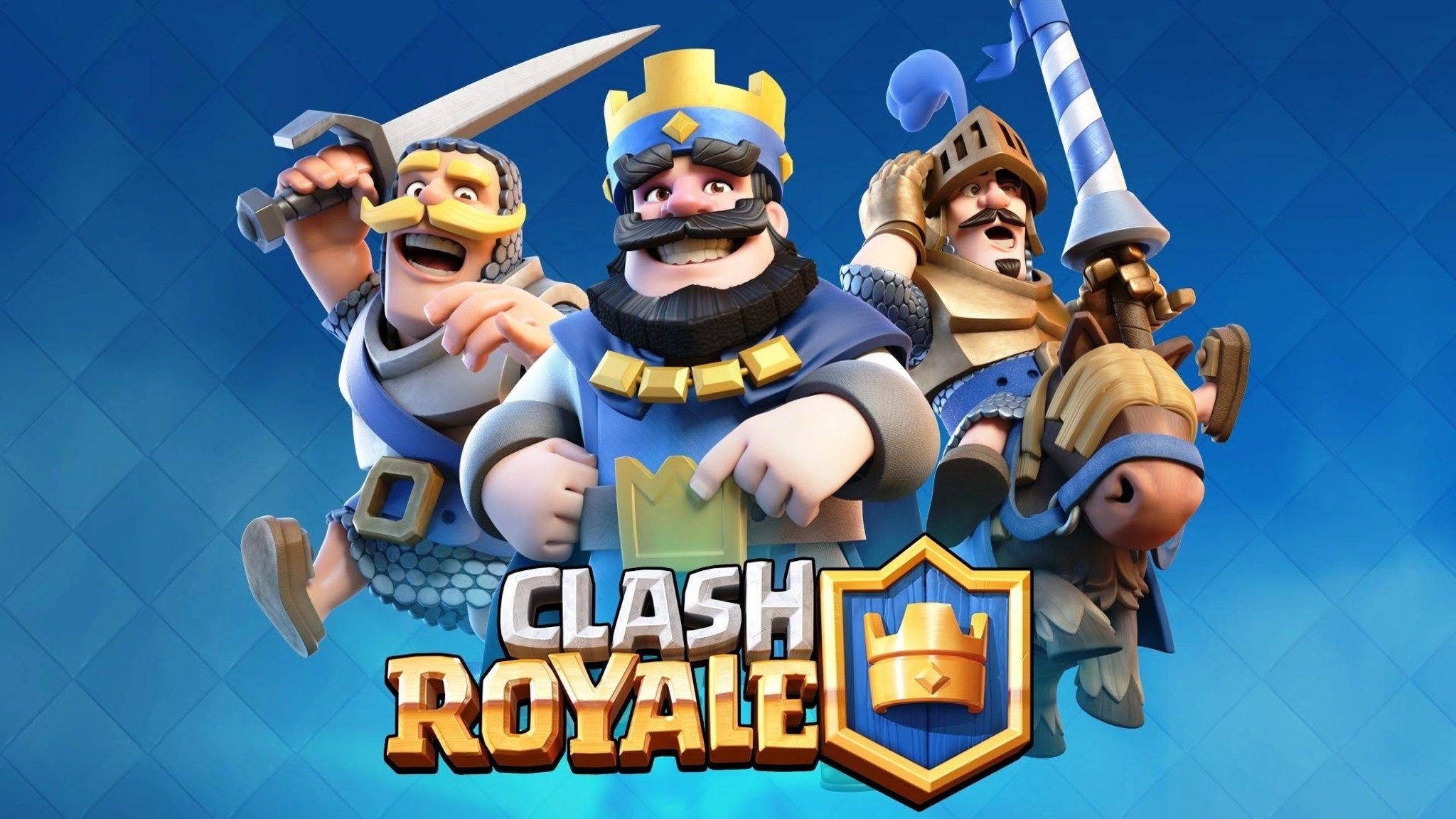 Clash Royale, Re Blu, Principe, Cavaliere, Logo, Full HD, sfondo Windows 11