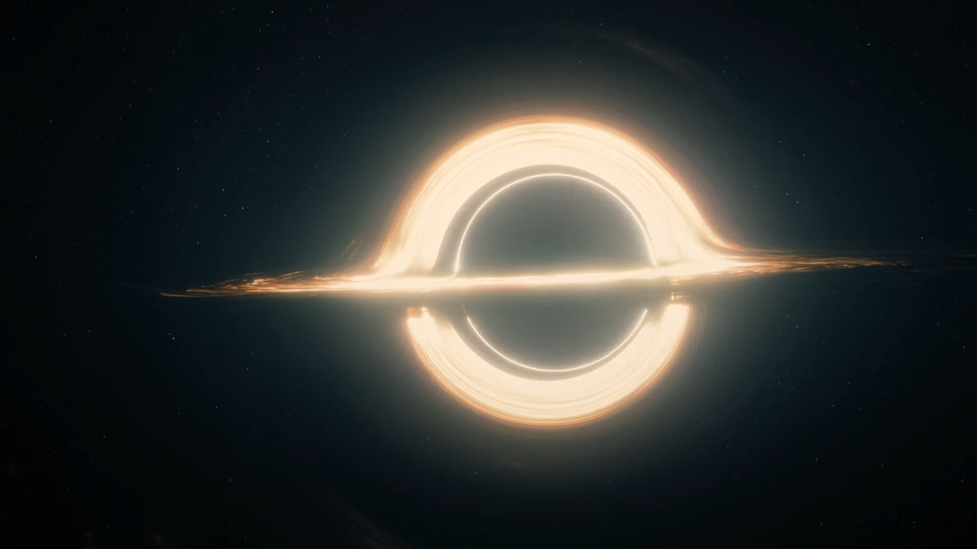 Interstellar, Gargantua, Buco nero, Spazio, Full HD, wallpaper per portatile