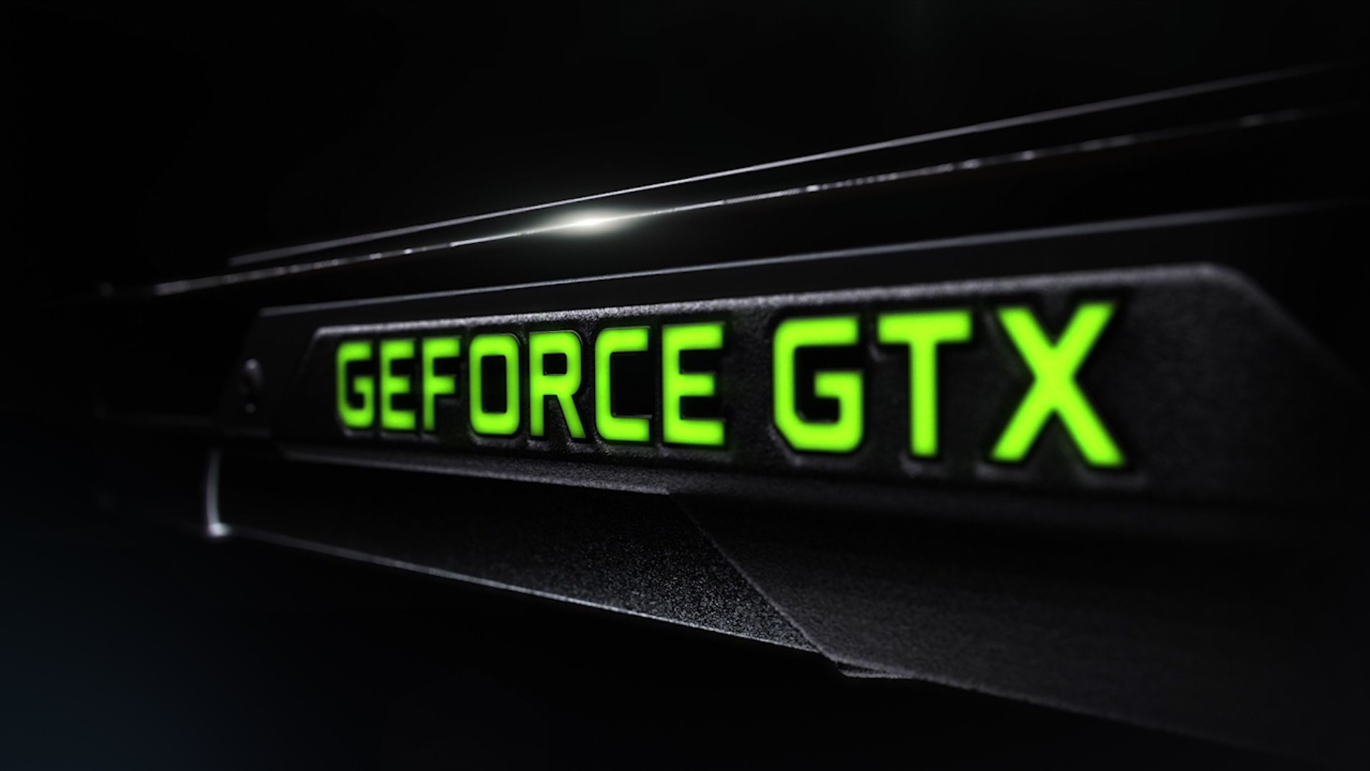 GeForce GTX, Nvidia, Scheda video, Scritta luminosa, Full HD, sfondo Windows 11