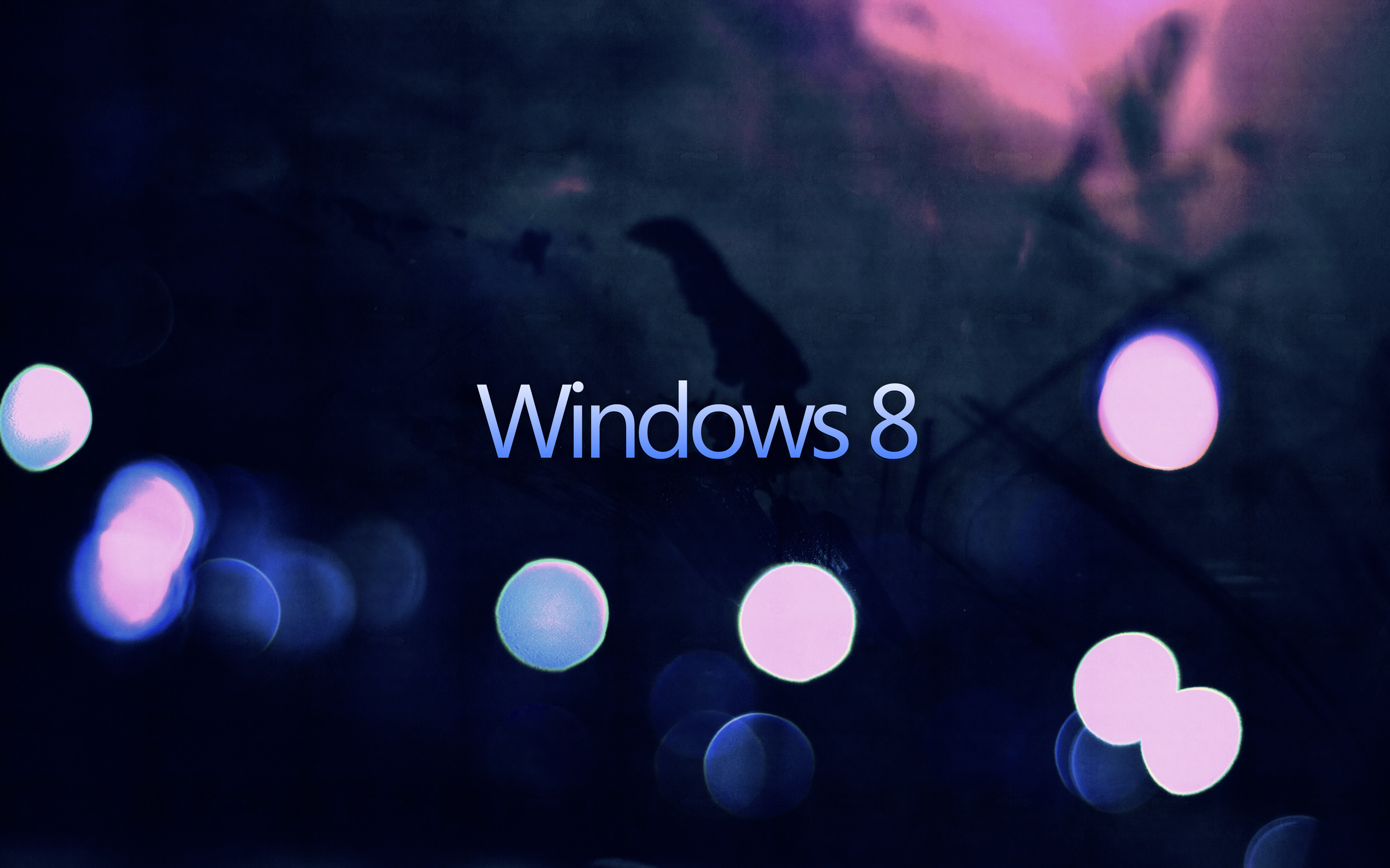 Windows 8, Bokeh, Blu scuro, 2560x1600, immagine di sfondo