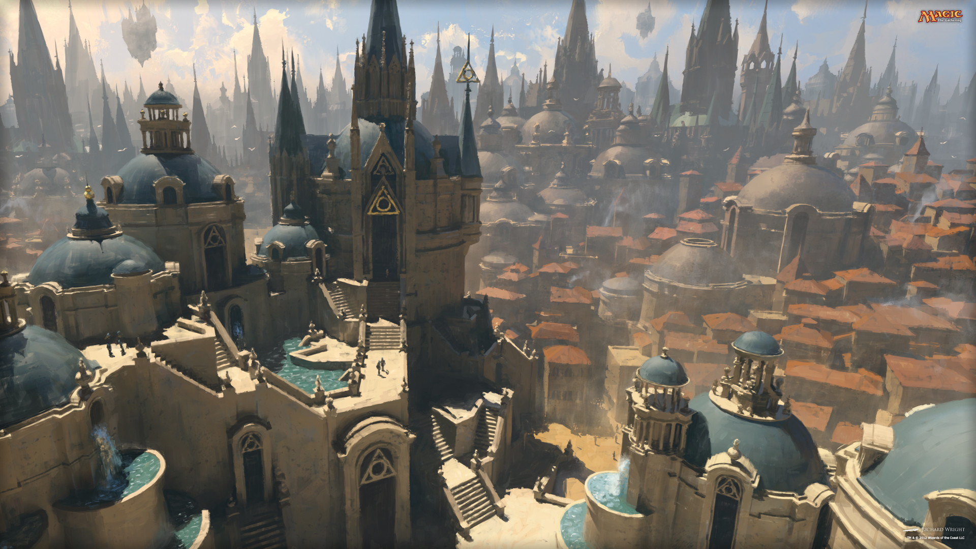 MTG, Ravnica, Città, Architettura, 1920x1080, sfondo per PC