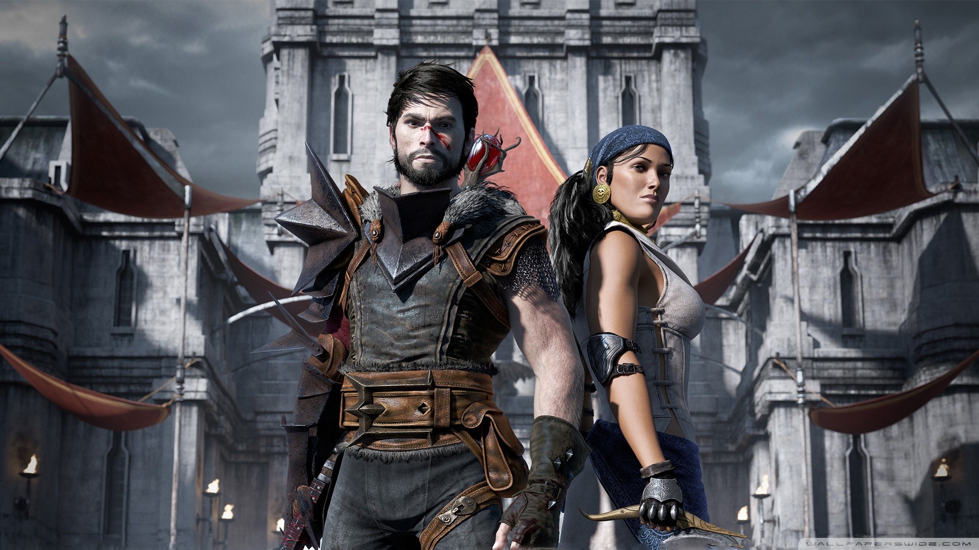 Dragon Age II, Hawke, Isabela, Kirkwall, 1920x1080, immagine di sfondo