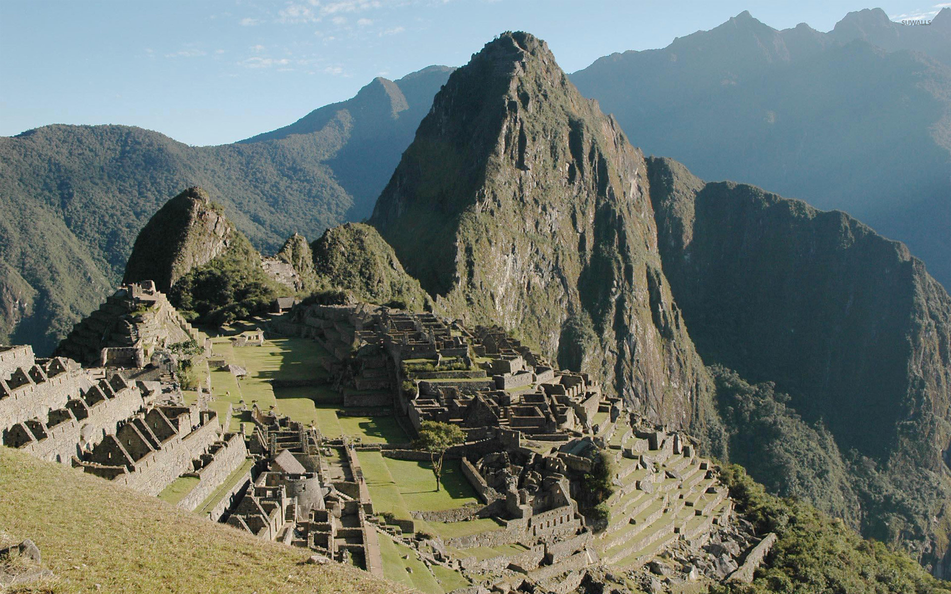 Machu Picchu, Huayna Picchu, Perù, Rovine inca, 1920x1200, sfondo per PC