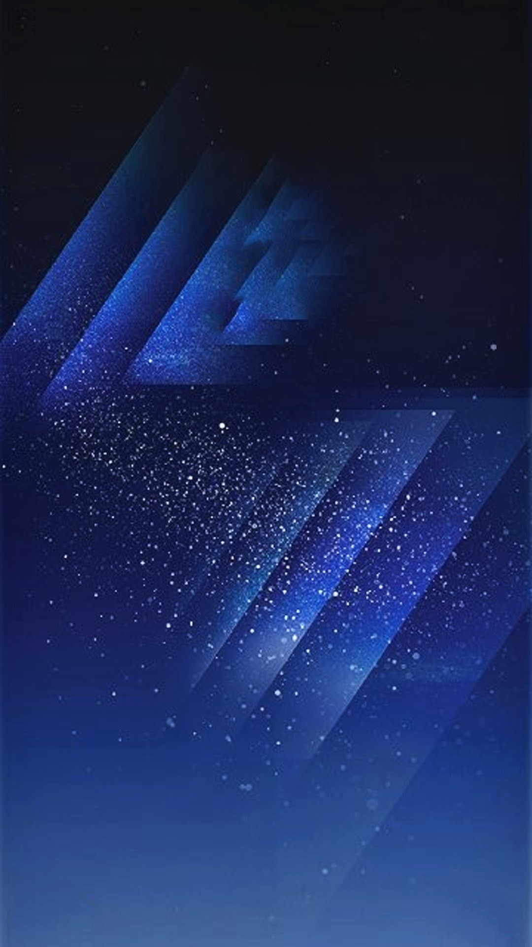 Samsung Galaxy S8, Forme geometriche, Blu, Stelle, Full HD, sfondo verticale per cellulare