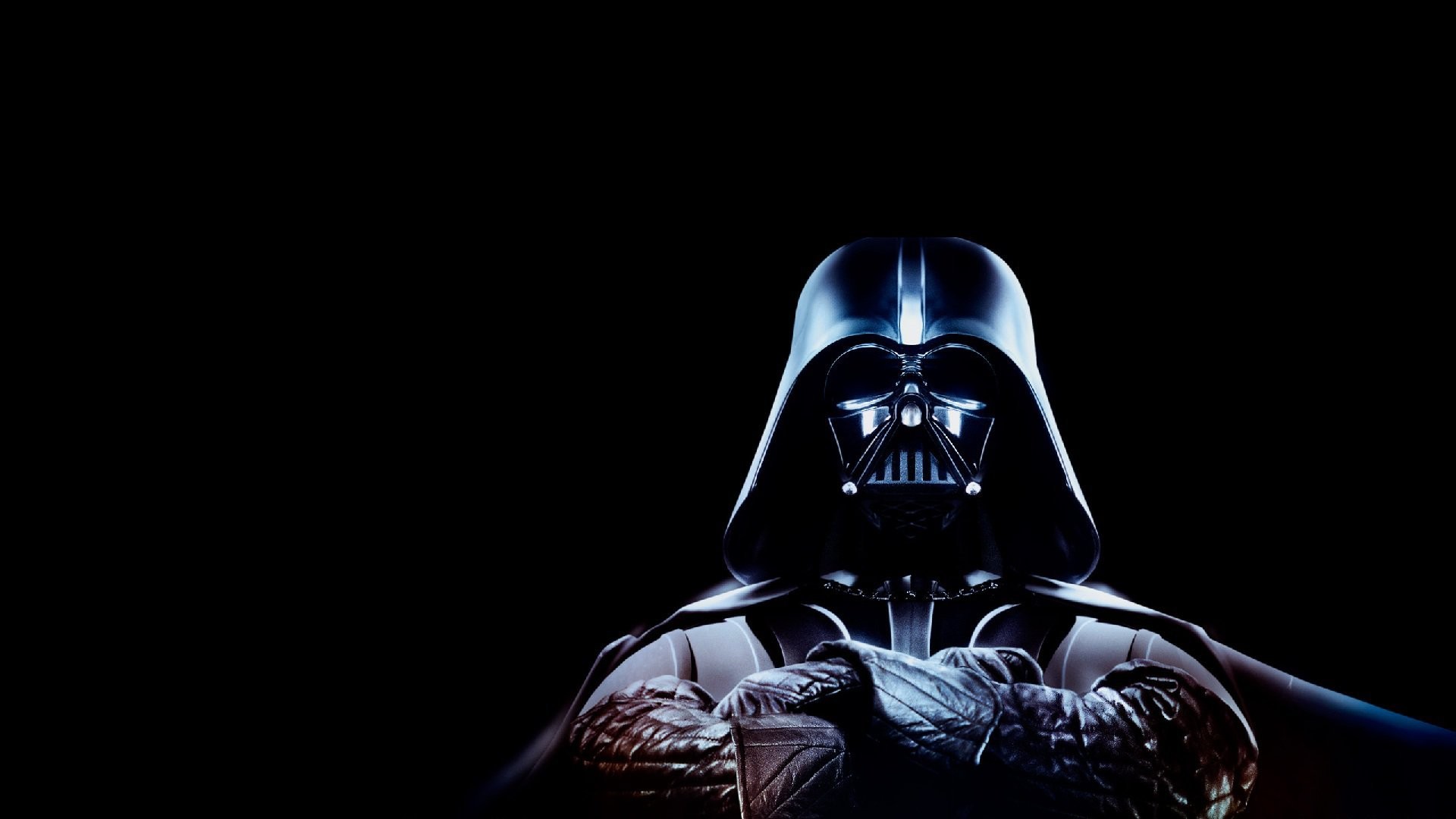 Darth Vader, Anakin Skywalker, Star Wars, Casco, Sfondo nero, Braccia incrociate, wallpaper desktop