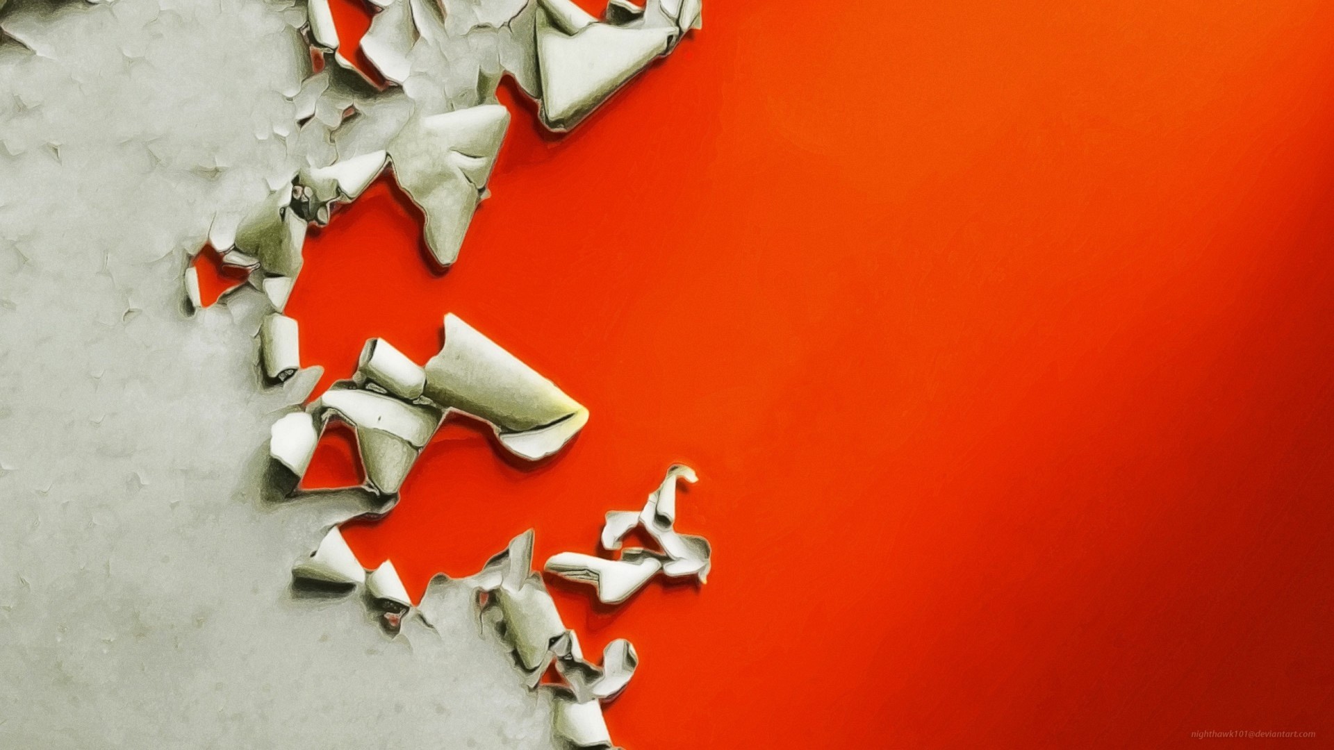Vernice scrostata, Arancione, Muro, Texture, 1920x1080, sfondo per PC