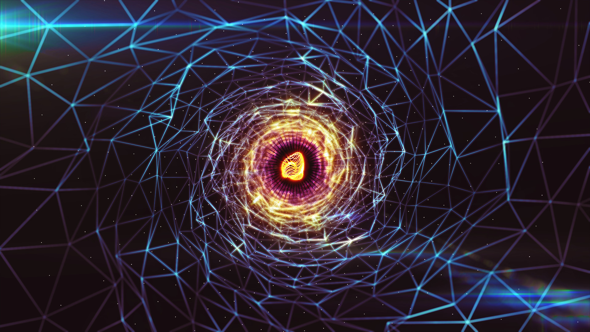 Tunnel, Spirale, Rete, Luce, 1920x1080, sfondo per PC