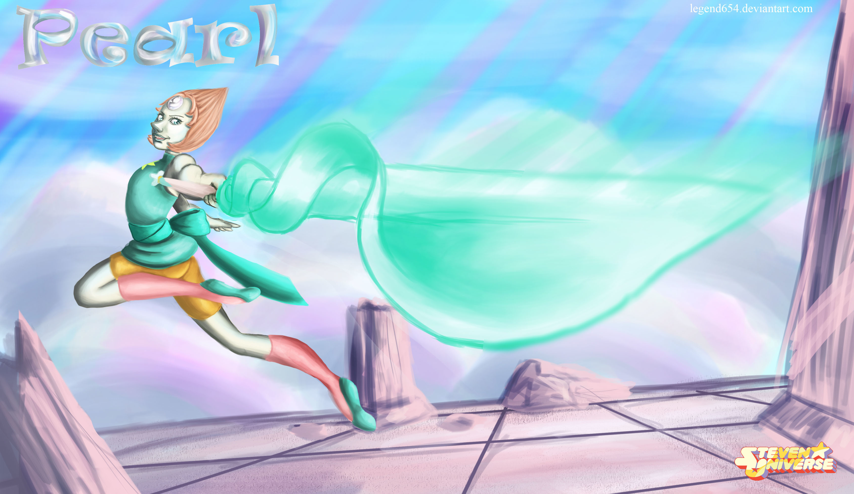 Perla, Steven Universe, Fan art, Lancia, 2K, wallpaper per portatile