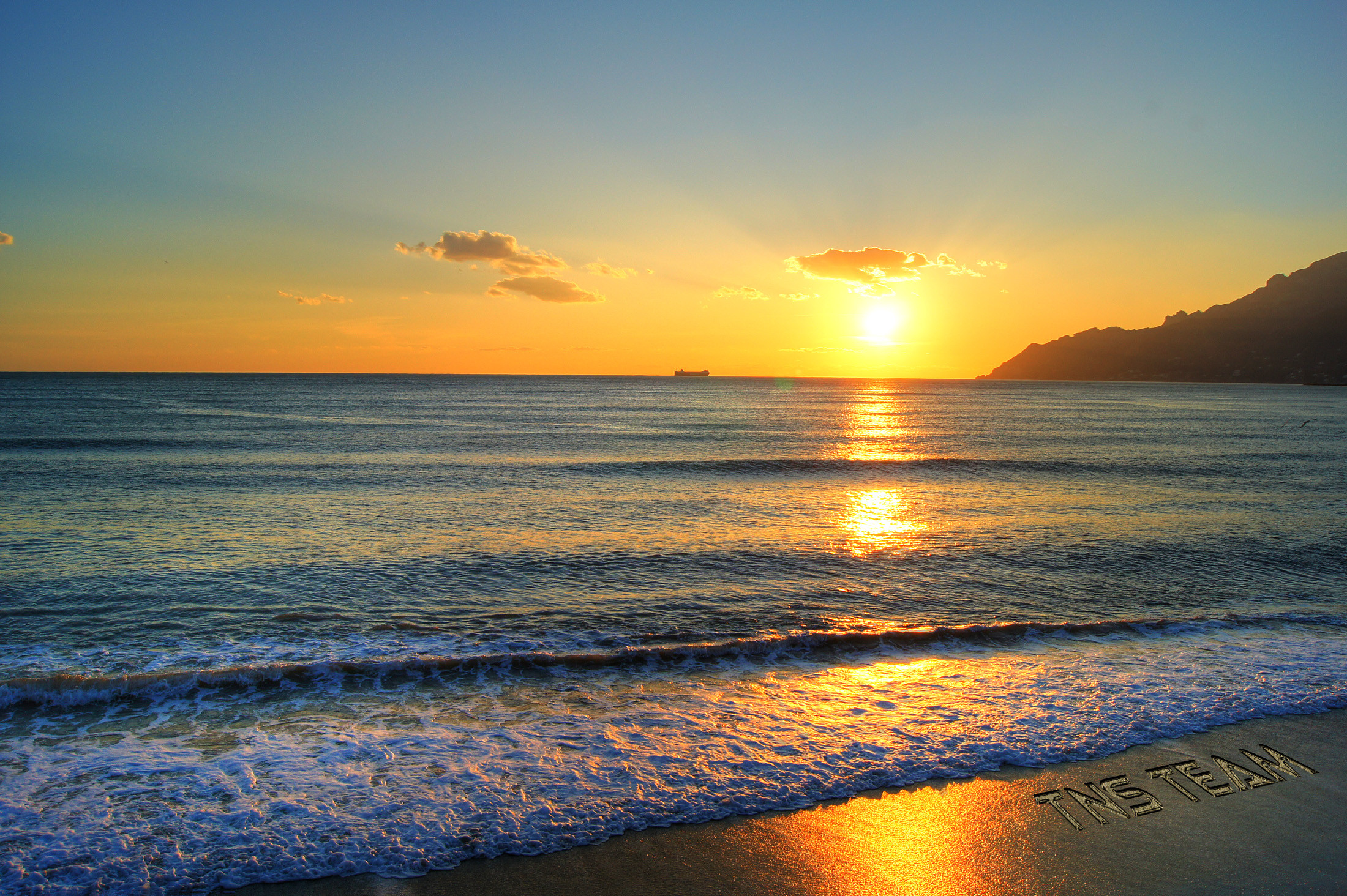 Mare, Onde, Spiaggia, Sole, Full HD, sfondo per PC e portatile