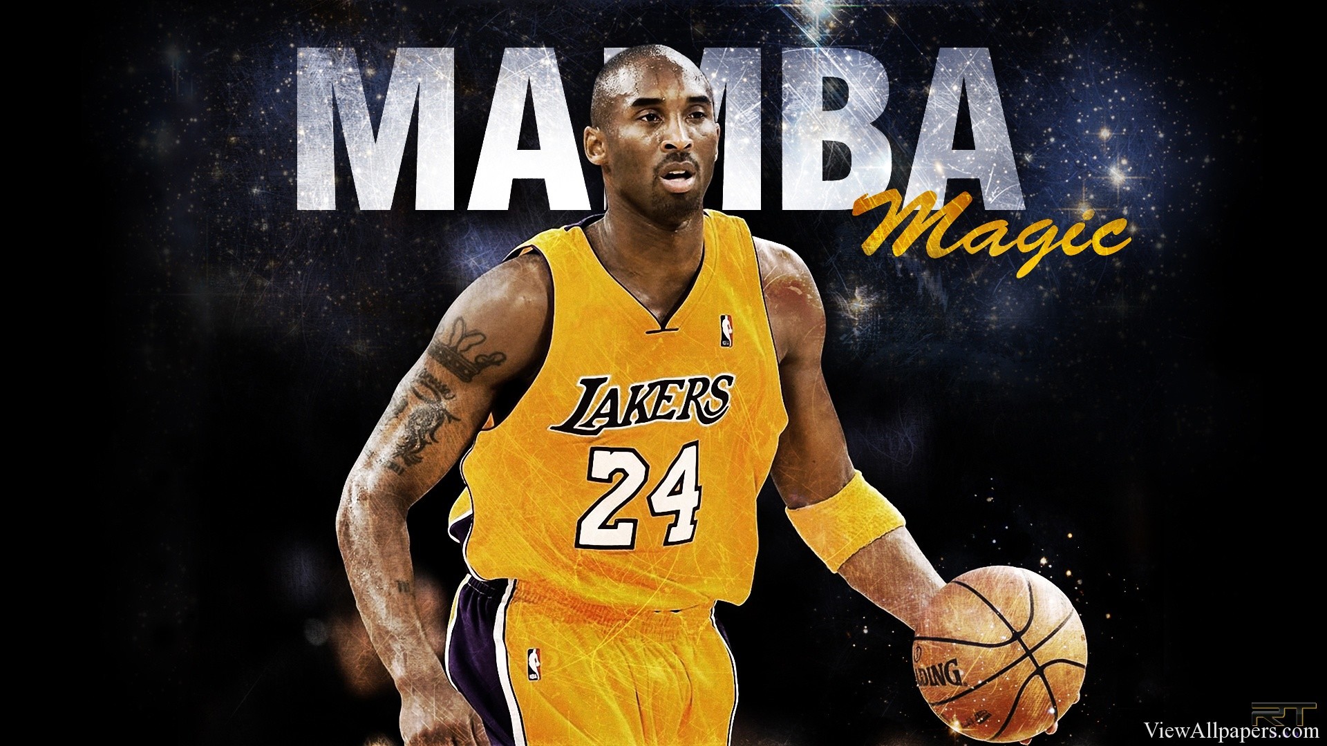 Kobe Bryant, Los Angeles Lakers, Mamba Magic, Palleggio, Full HD, sfondo per PC e portatile