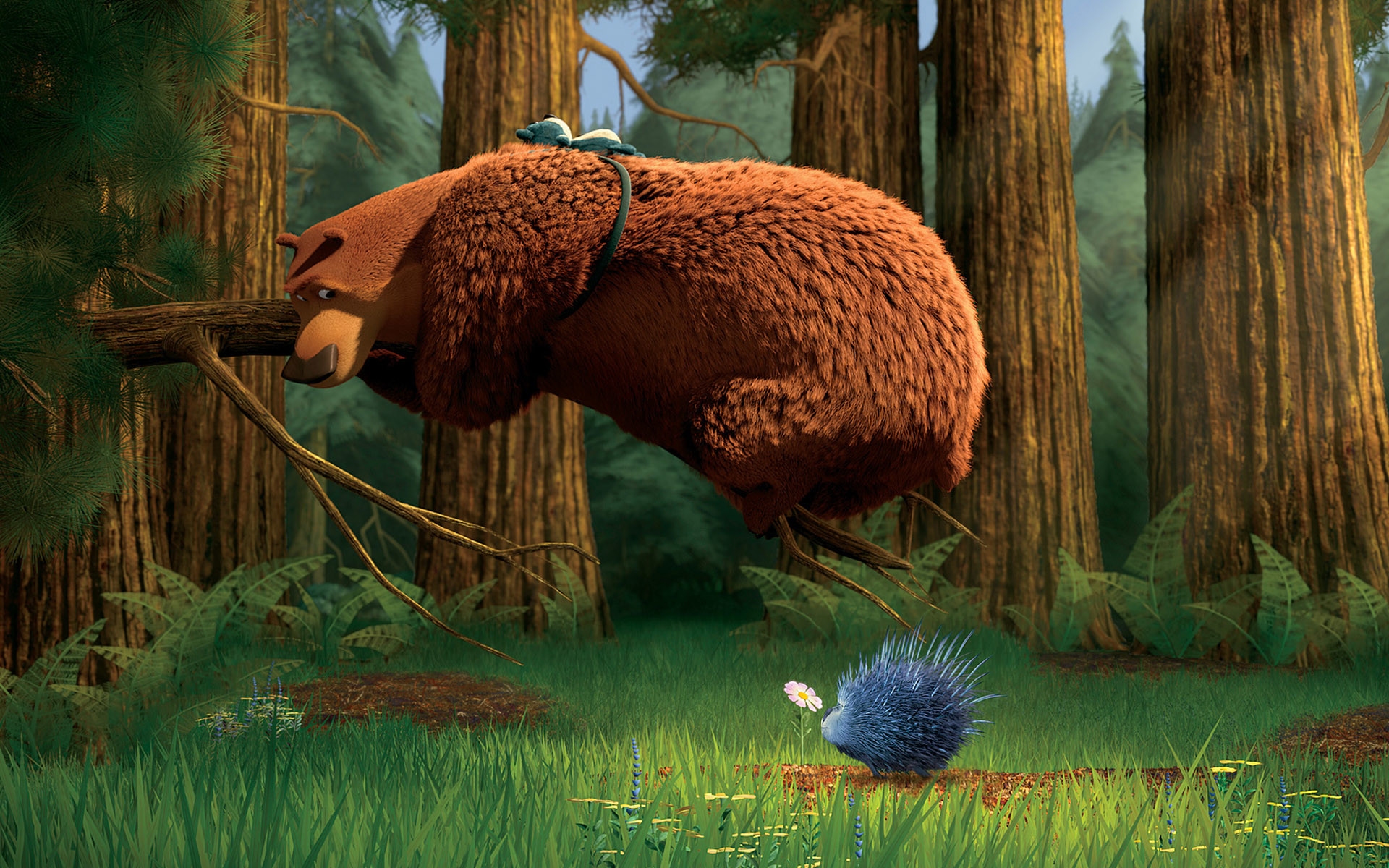 Boog, Boog & Elliot, Animazione, Foresta, Riccio, 16:10 Full HD, sfondo widescreen