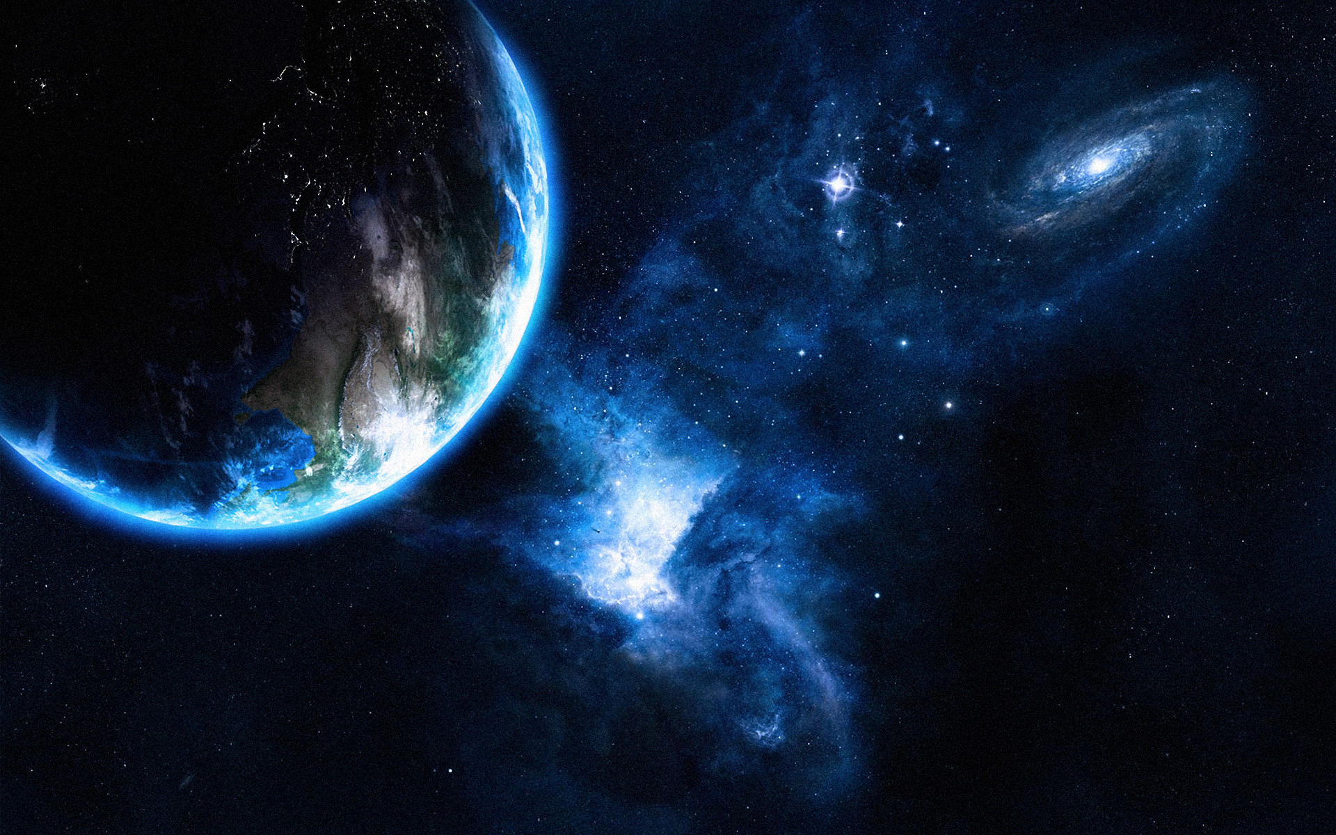 Terra, Galassia, Nebulosa, Spazio profondo, Stelle, 1920x1200, immagine di sfondo